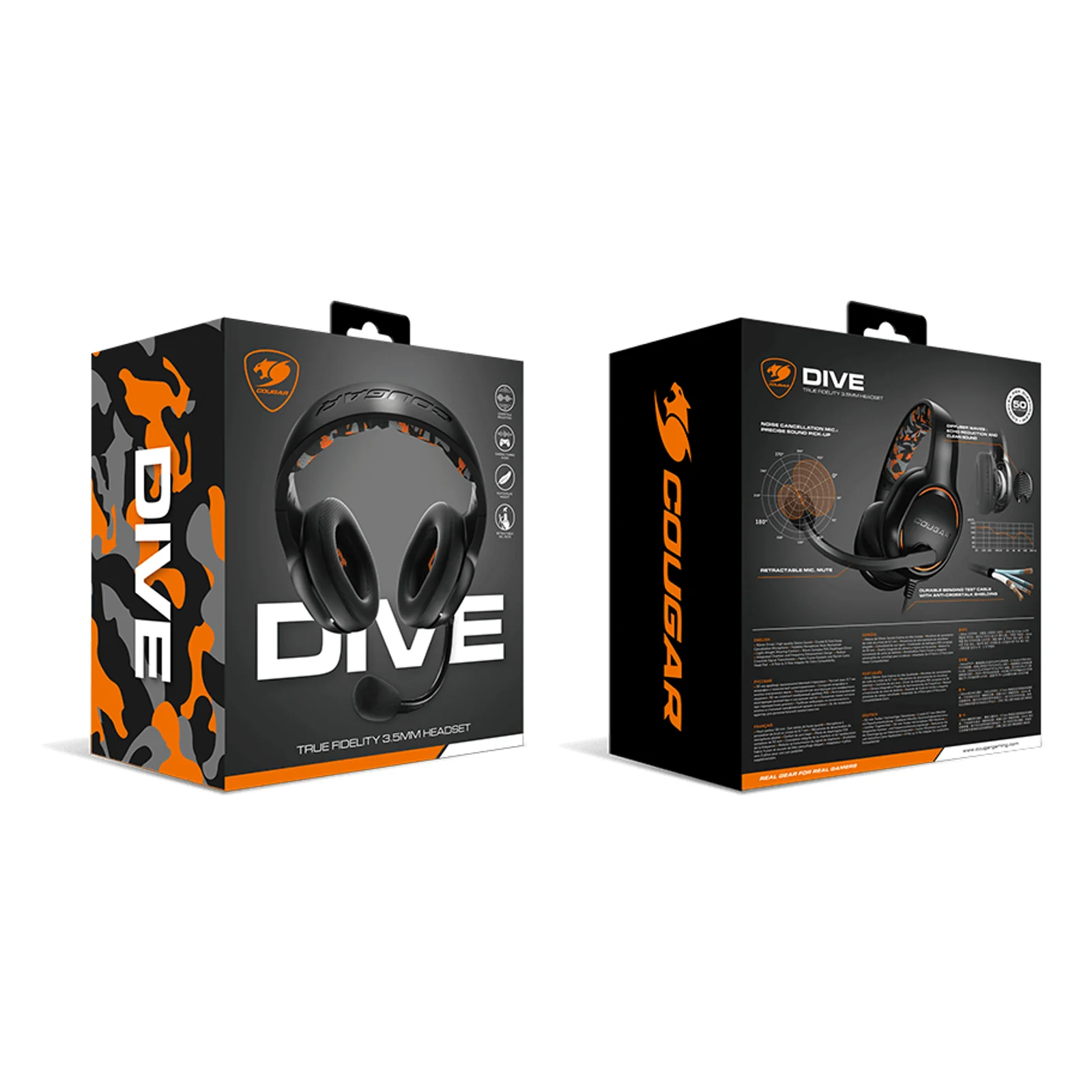 COUGAR Dive Casque Avec fil Arceau Gaming Noir