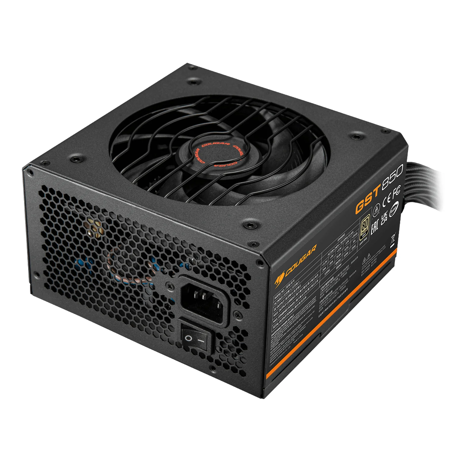COUGAR GST850 unité d'alimentation d'énergie 850 W 20+4 pin ATX ATX Noir