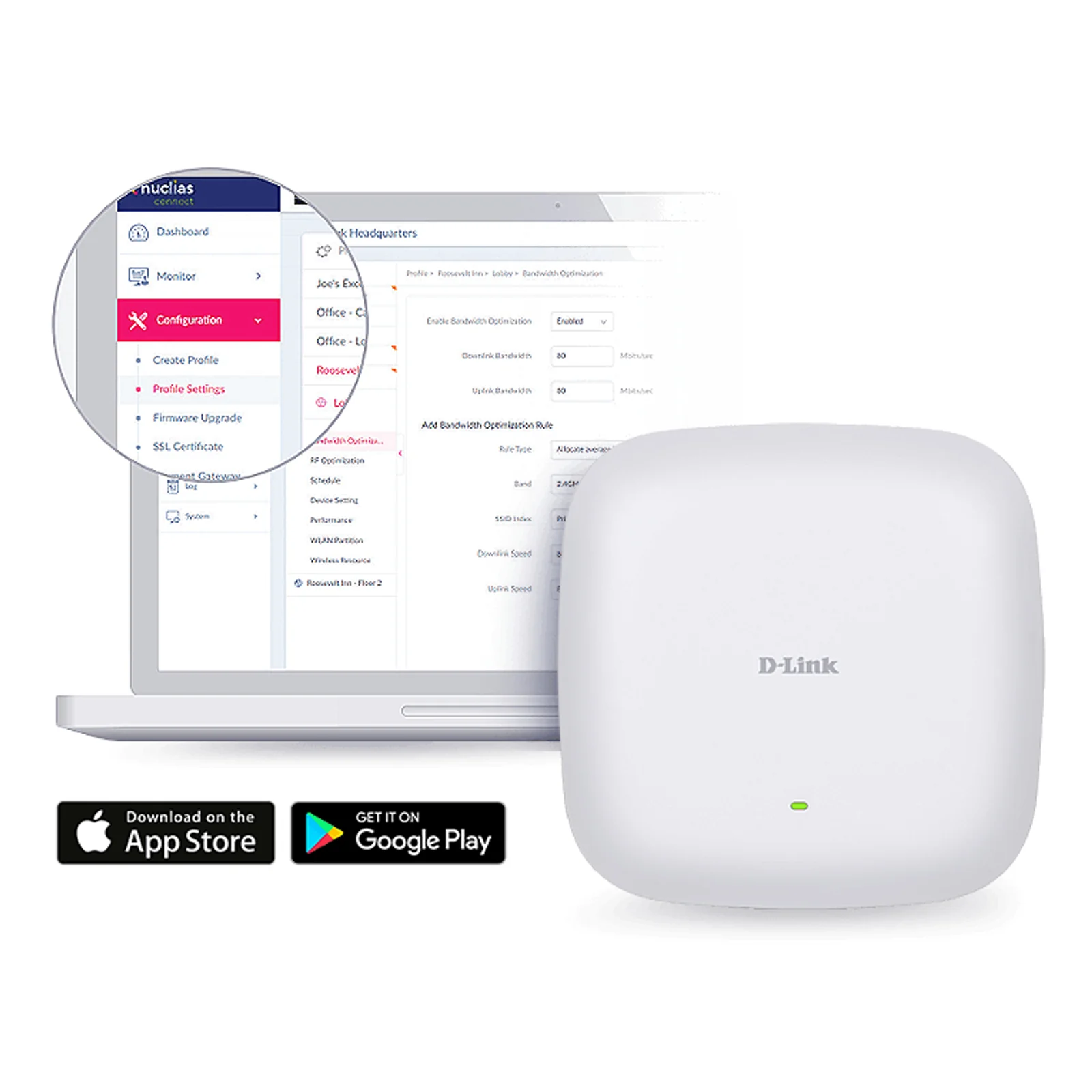 D-Link DAP‑X2810 Point d’accès PoE bibande AX1800 Wi-Fi 6