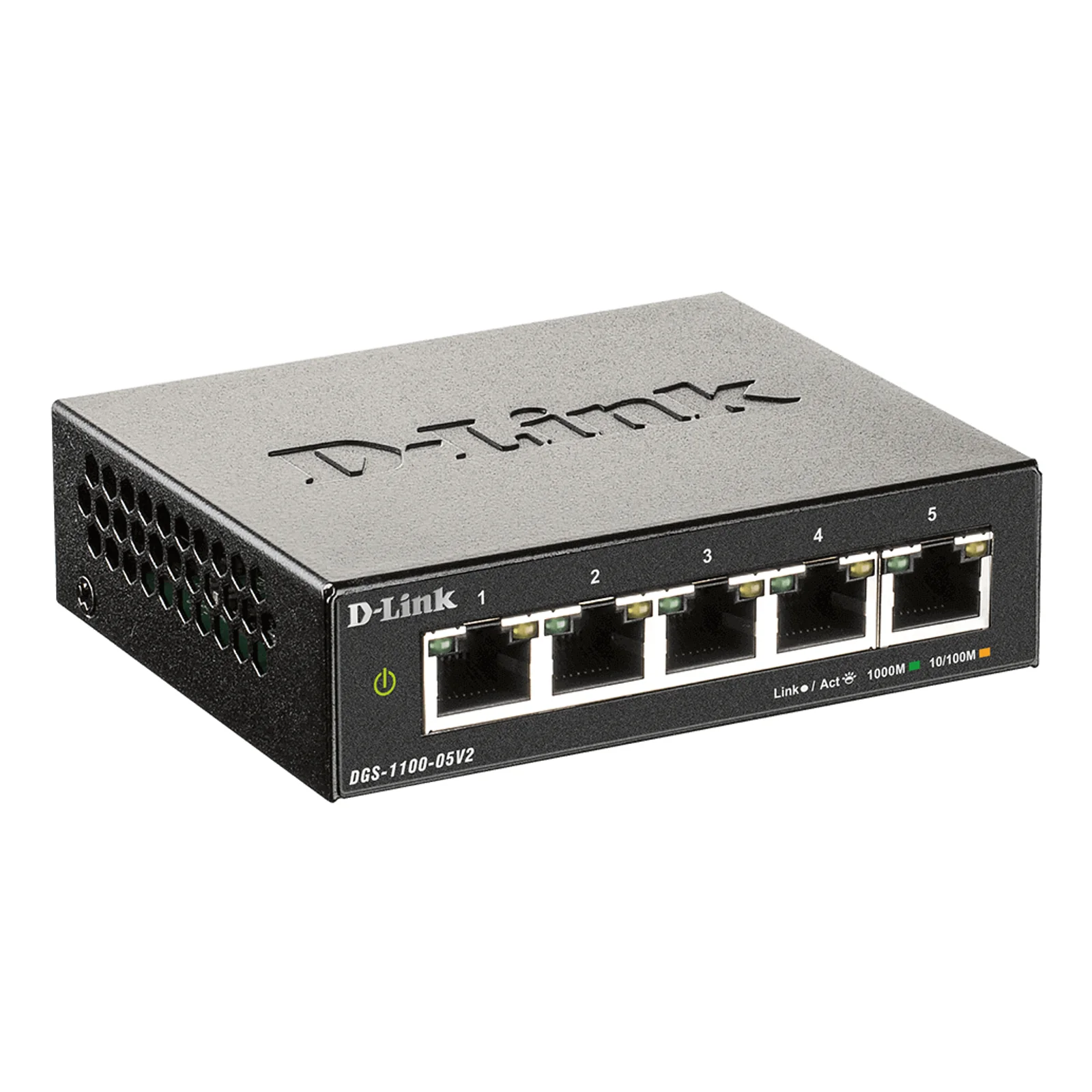 D-Link DGS-1100-05V2/E commutateur réseau Géré L2 Gigabit Ethernet (10/100/1000) Noir