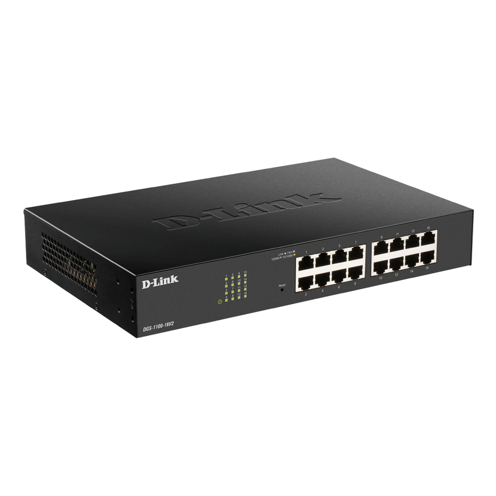 D-Link DGS-1100-24PV2 Géré L2 Gigabit Ethernet (10/100/1000) Connexion Ethernet, supportant l'alimentation via ce port (PoE) Noir