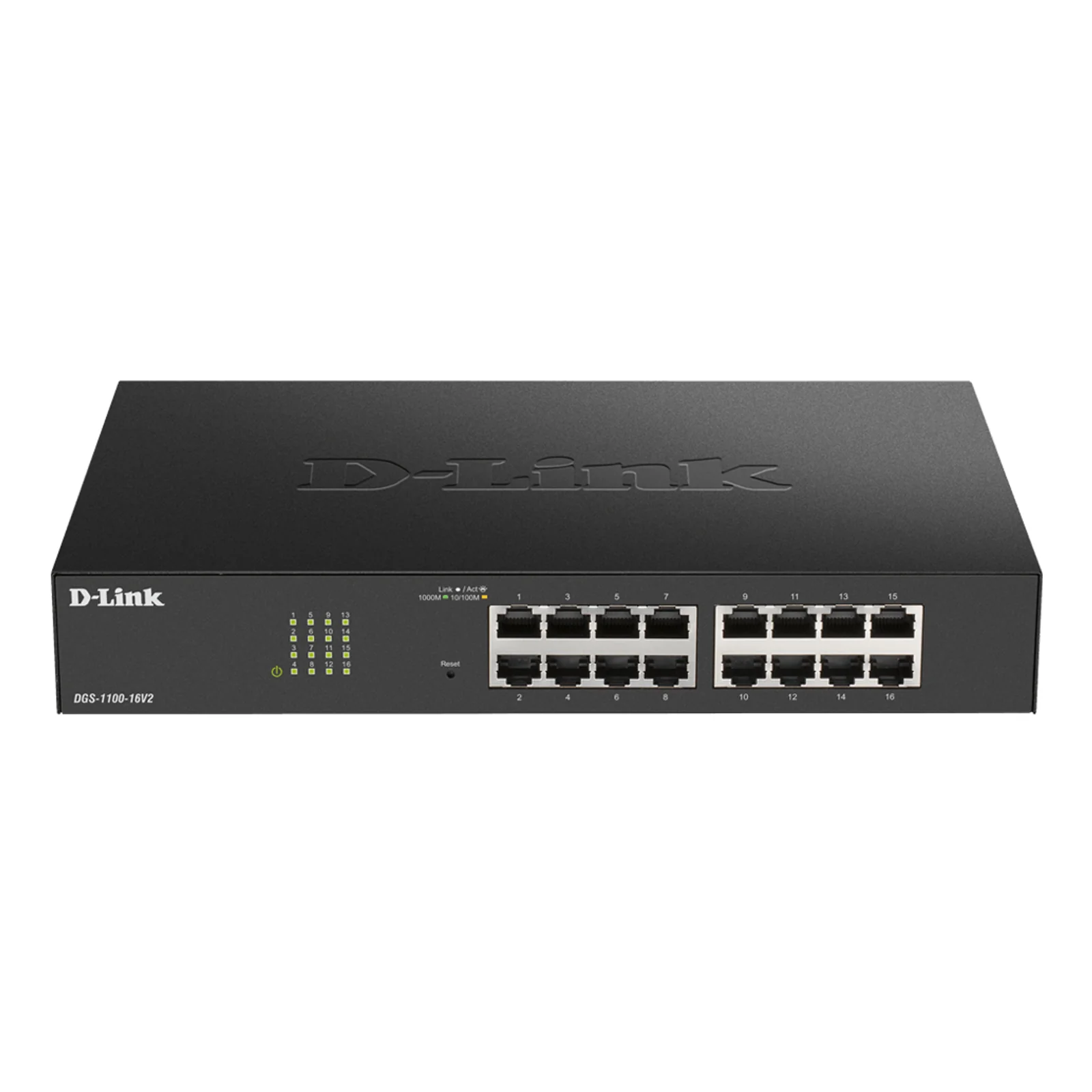 DGS-1100-24PV2 Géré L2 Gigabit Ethernet (10/100/1000) Connexion Ethernet, supportant l'alimentation via ce port (PoE) Noir