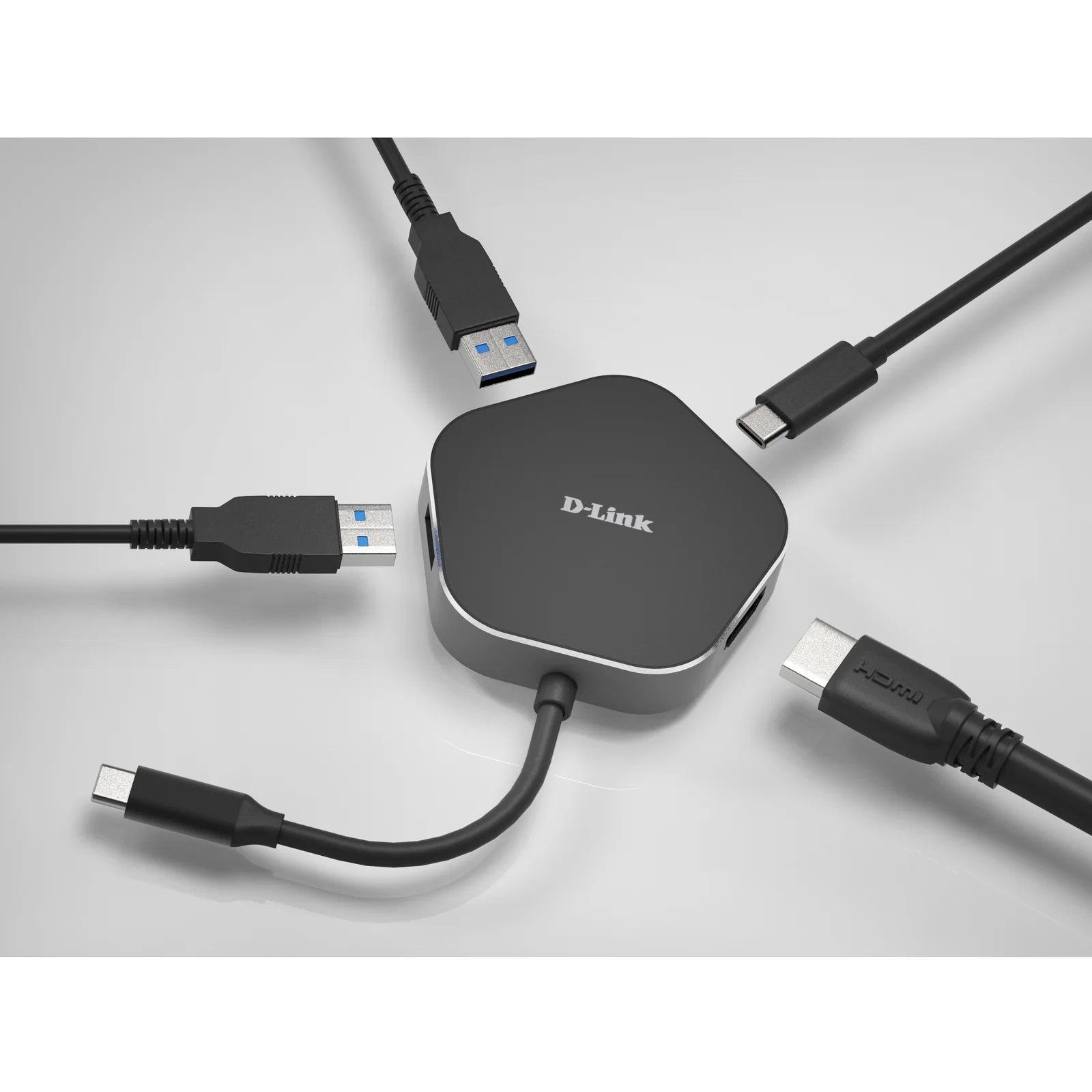 D-Link DUB-M420 station d'accueil Avec fil Thunderbolt 3 Aluminium, Noir