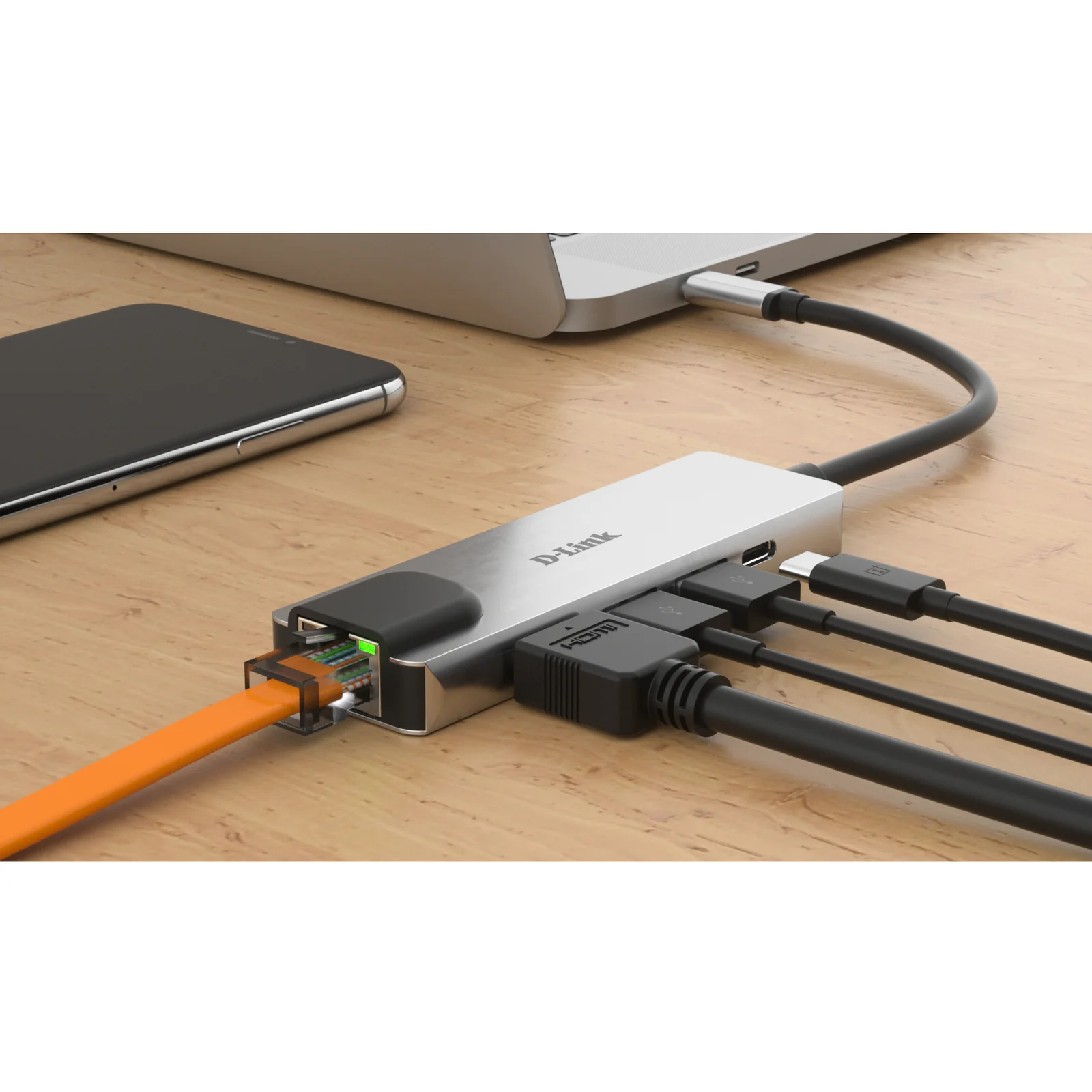 D-Link DUB-M520 station d'accueil Avec fil Thunderbolt 3 Aluminium