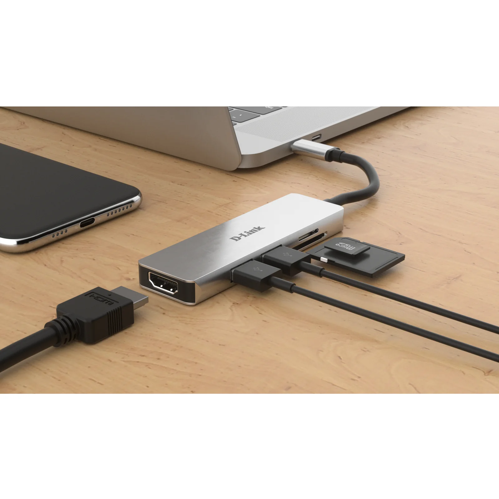 D-Link DUB-M530 station d'accueil Avec fil USB 3.2 Gen 1 (3.1 Gen 1) Type-C Aluminium