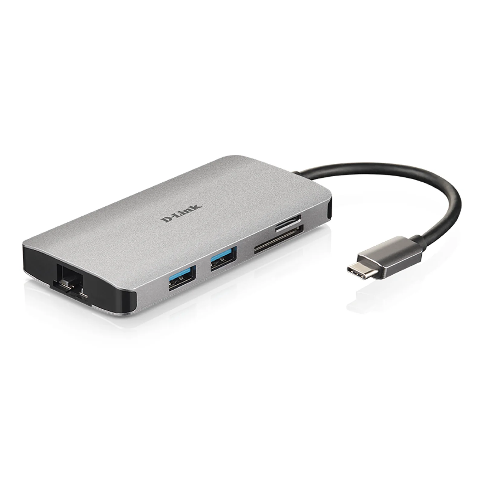D-Link DUB-M810 station d'accueil Avec fil USB 3.2 Gen 1 (3.1 Gen 1) Type-C Aluminium