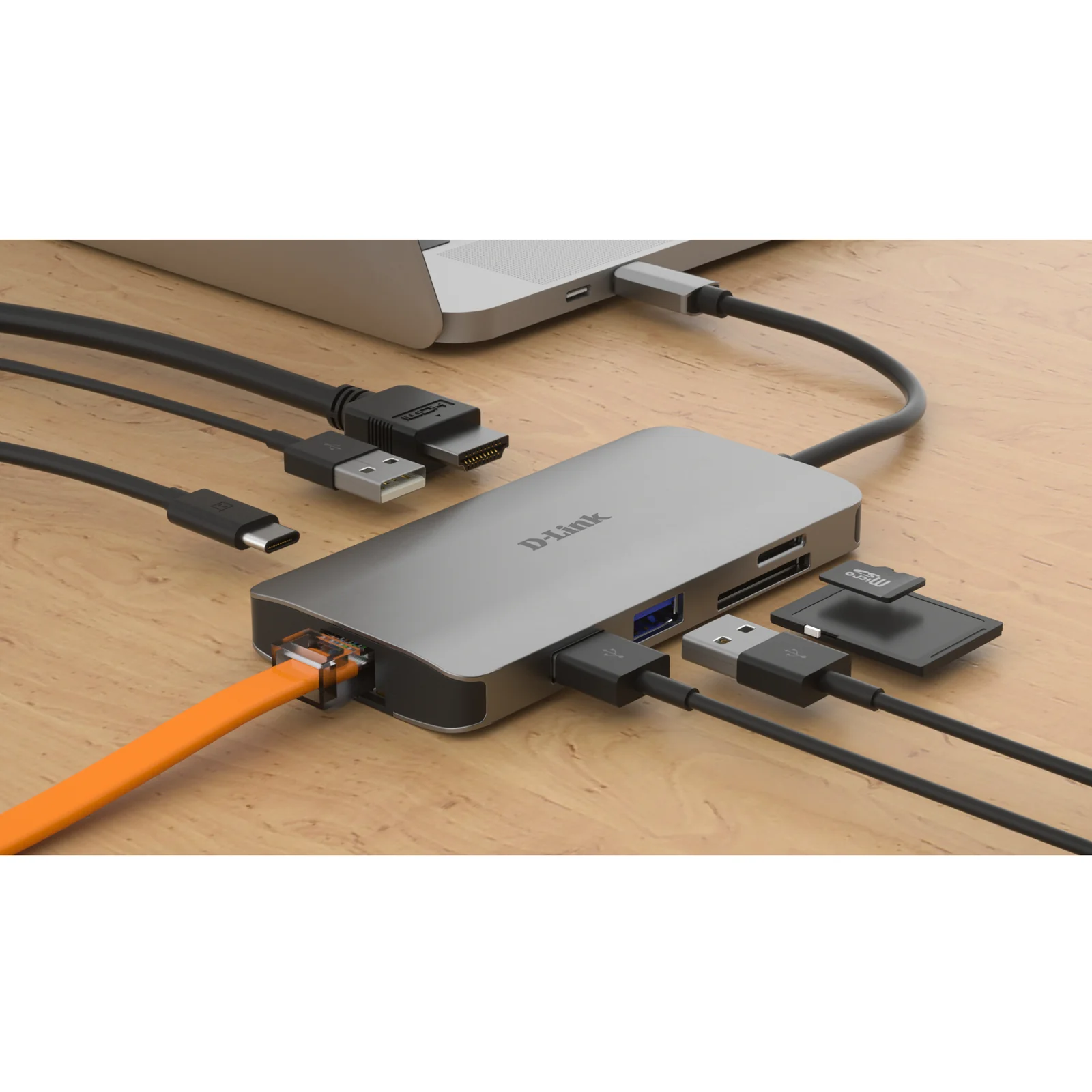 D-Link DUB-M810 station d'accueil Avec fil USB 3.2 Gen 1 (3.1 Gen 1) Type-C Aluminium