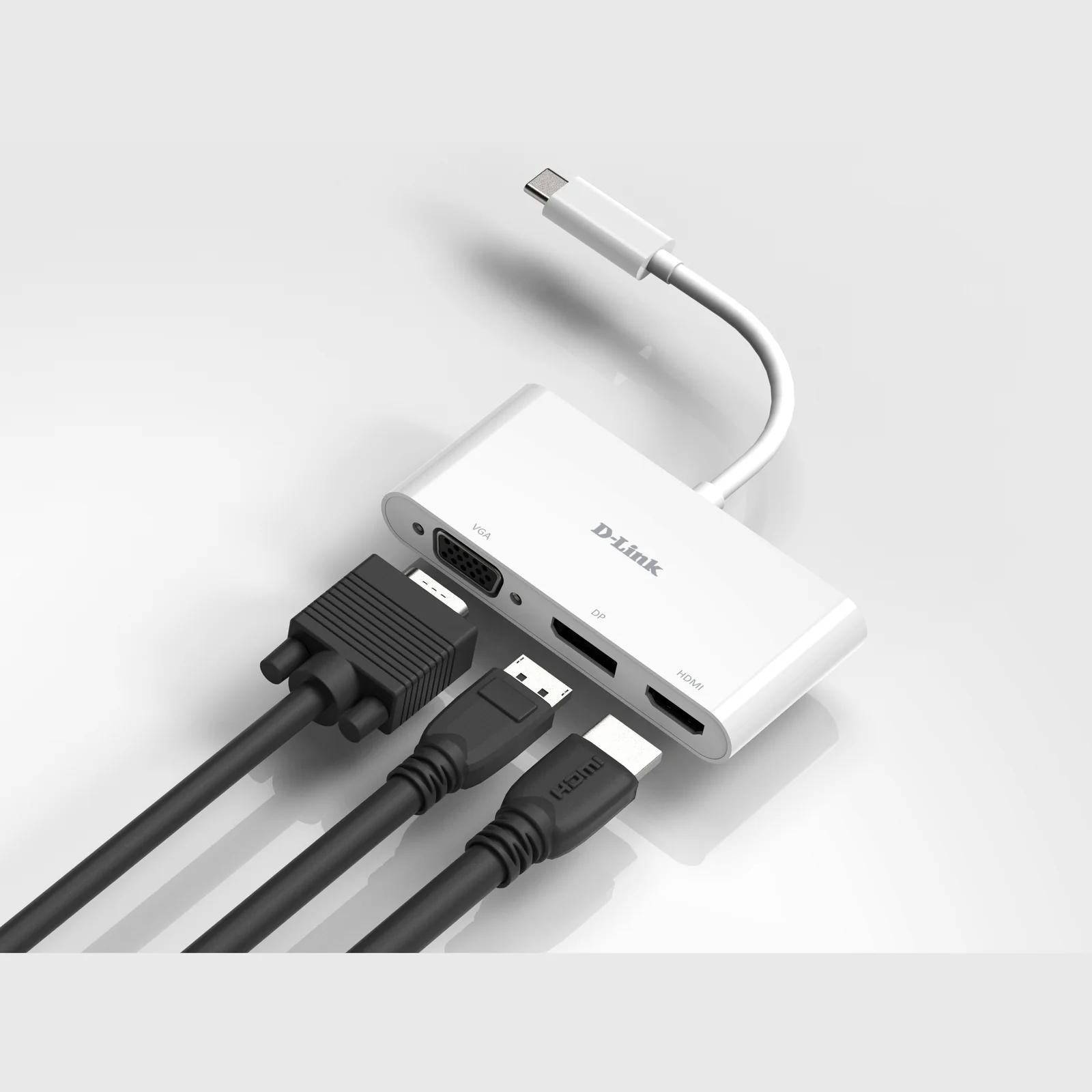 D-Link DUB-V310 station d'accueil Avec fil USB 3.2 Gen 1 (3.1 Gen 1) Type-C Blanc