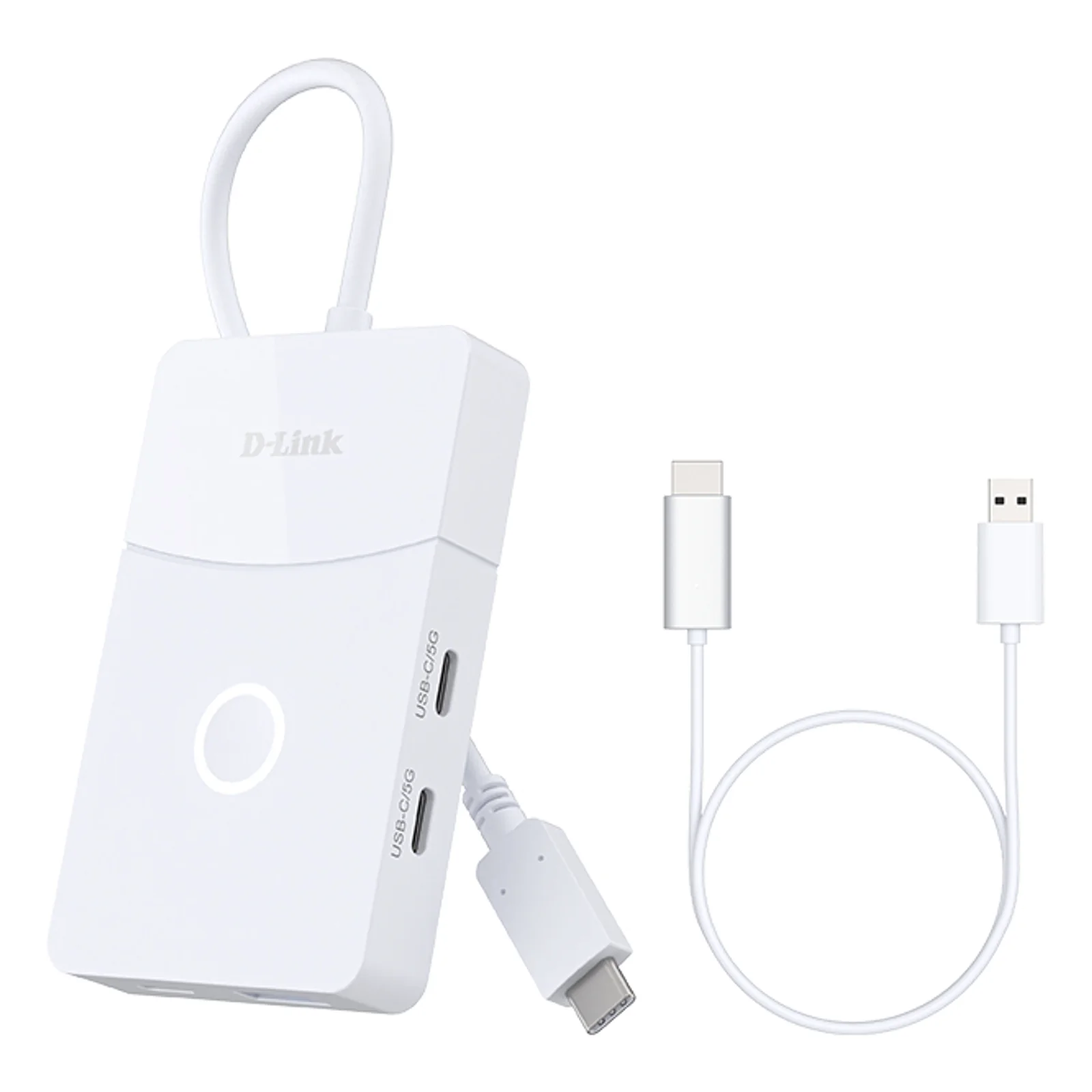 DUP-501 hub & concentrateur USB 3.2 Gen 1 (3.1 Gen 1) Type-C 5000 Mbit/s Blanc