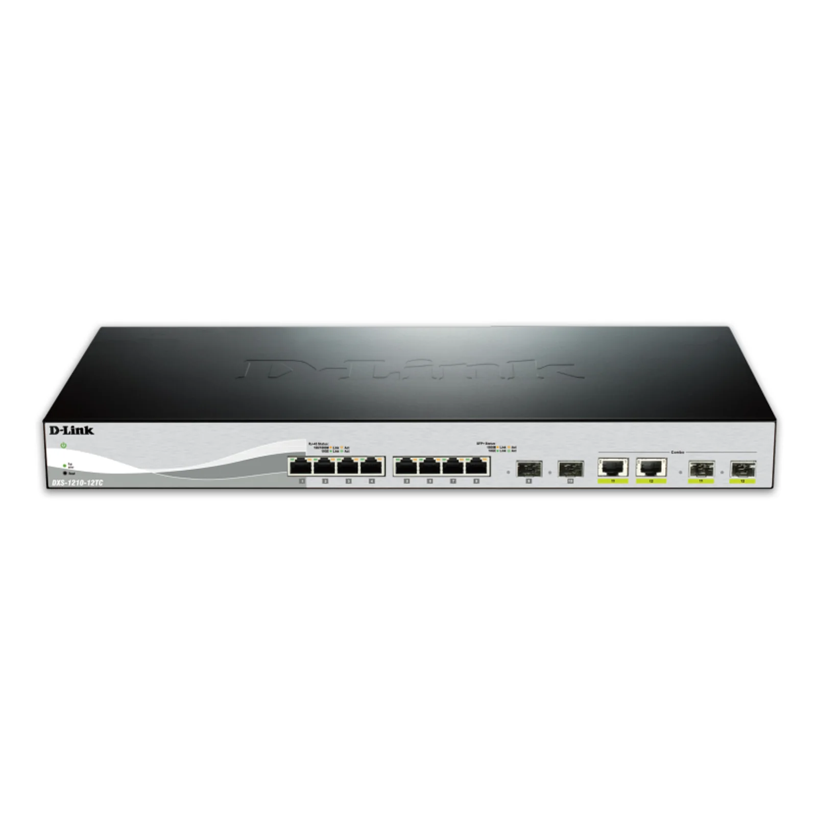 D-Link DXS-1210-12TC/E commutateur réseau Géré L2 10G Ethernet (100/1000/10000) 1U Noir, Argent