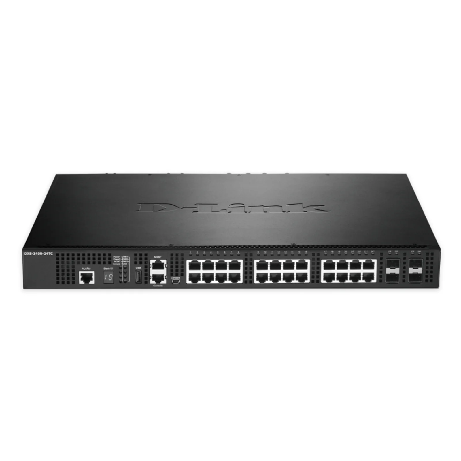 D-Link DXS-3400-24TC commutateur réseau Géré L3 Gigabit Ethernet (10/100/1000) 1U Noir