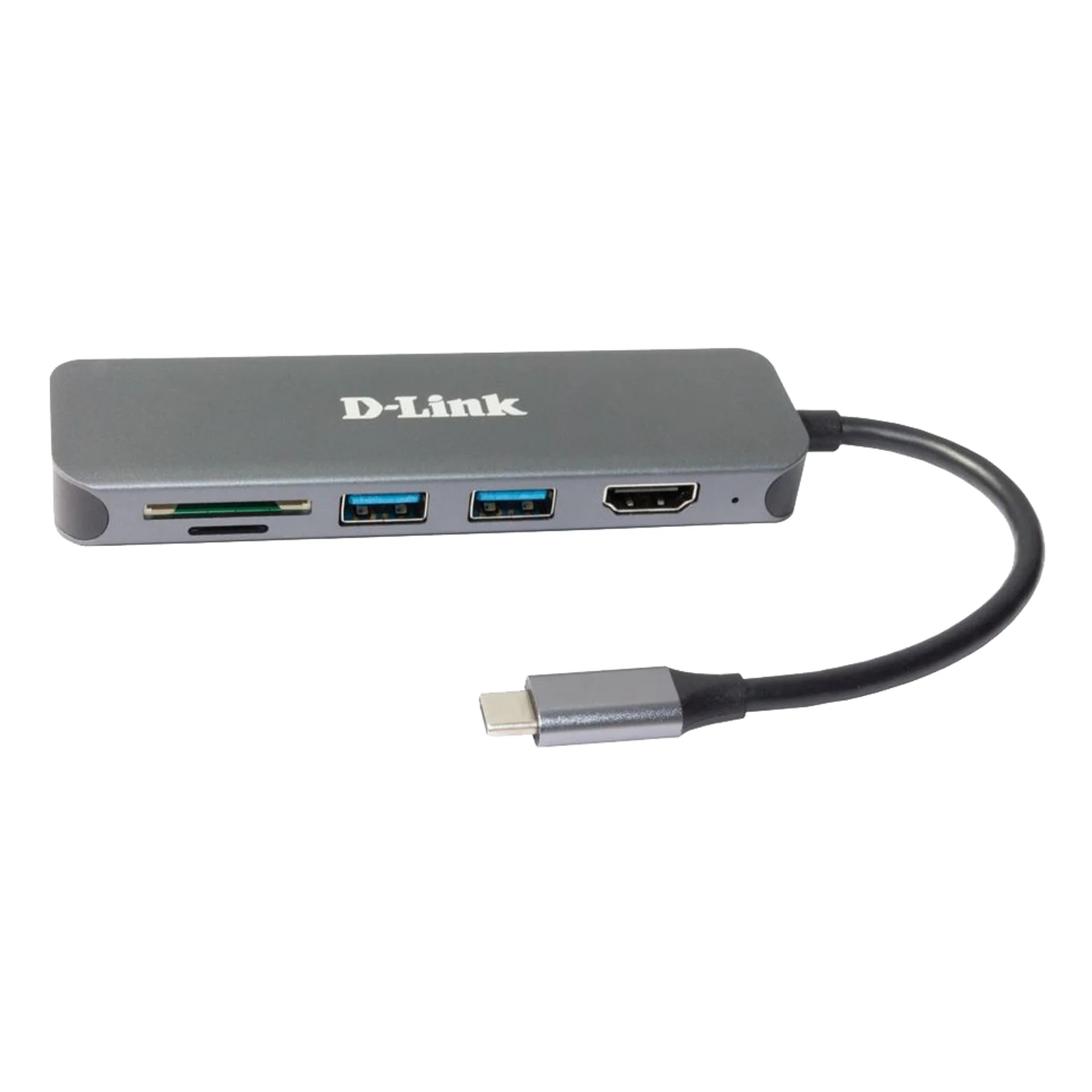 D-Link Hub USB-C 6-en-1 avec HDMI/lecteur de carte/alimentation DUB-2327