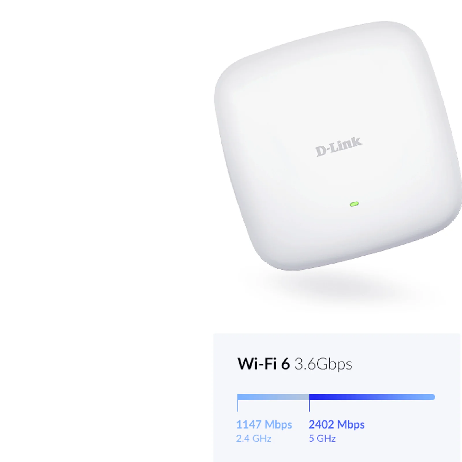 D-Link Nuclias Connect ‑ Point d’accès PoE bibande AX3600 Wi‑Fi 6