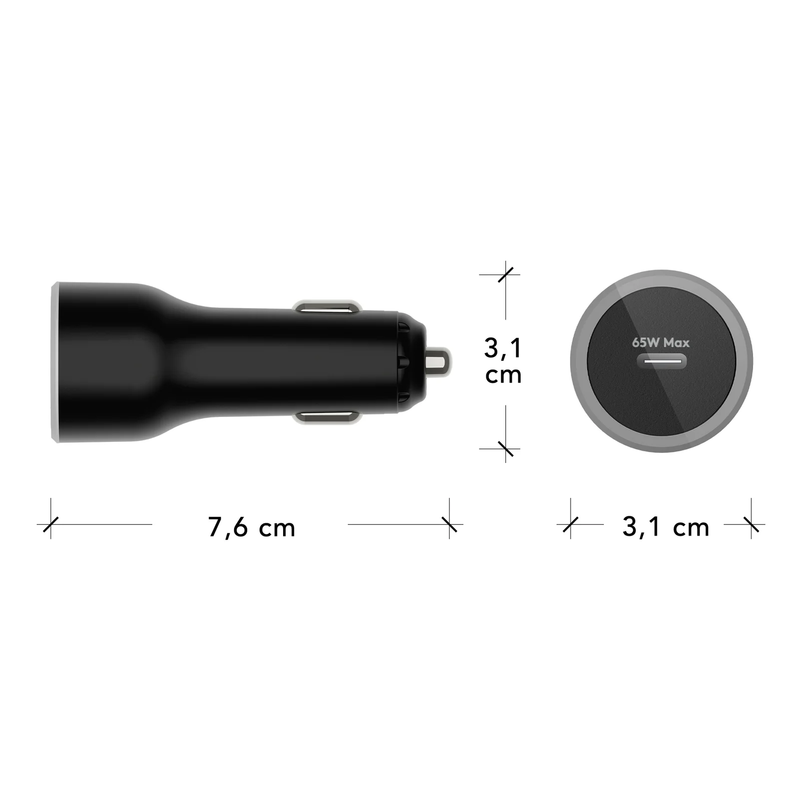 dbramante1928 CC65ITBL7105 chargeur d'appareils mobiles Universel Noir Allume-cigare Auto