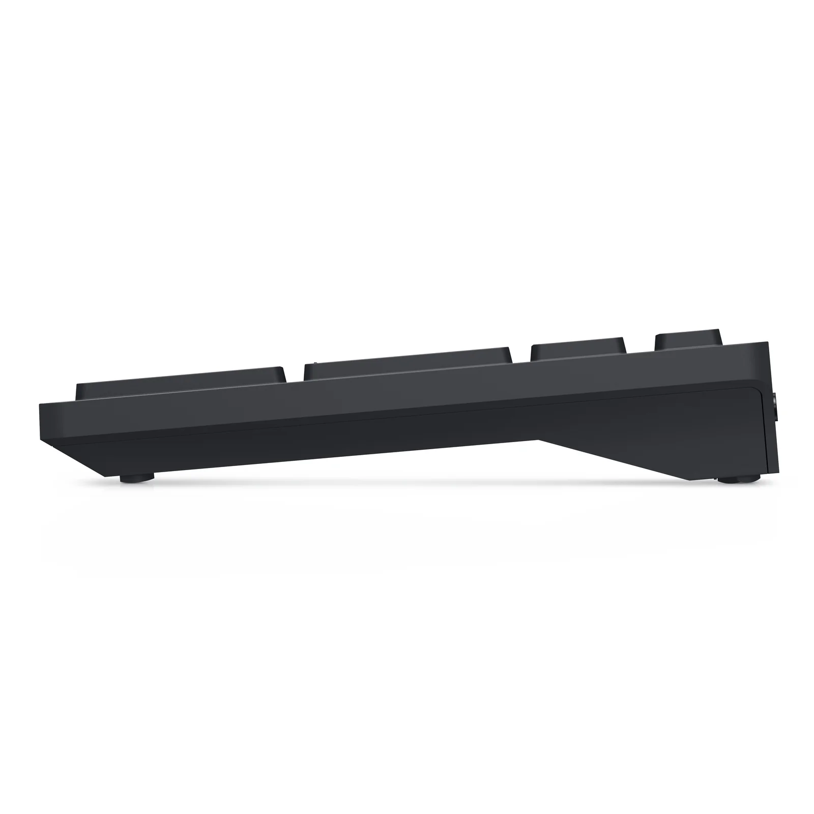Profil droit du clavier Dell KM5221W, hauteur fine, coloris noir mat