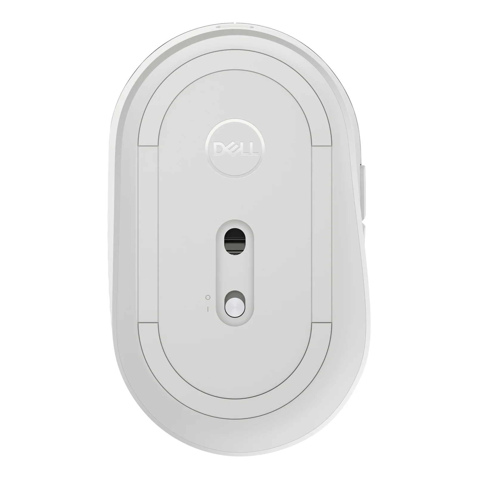 Dessous de la souris avec capteur optique central et interrupteur d'alimentation