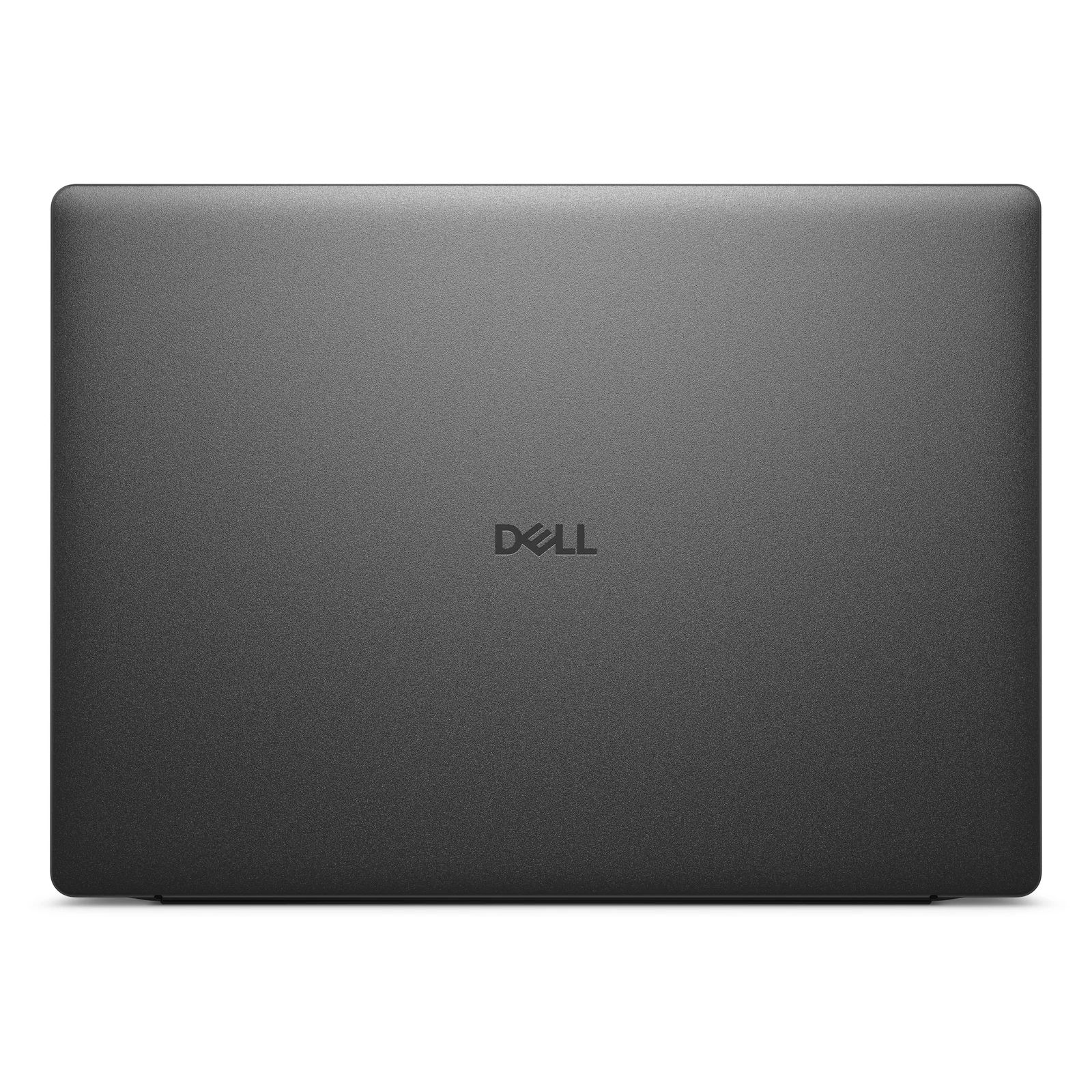 Dell Pro 14 fermé, vue de dessus, couvercle noir mat, logo Dell centré