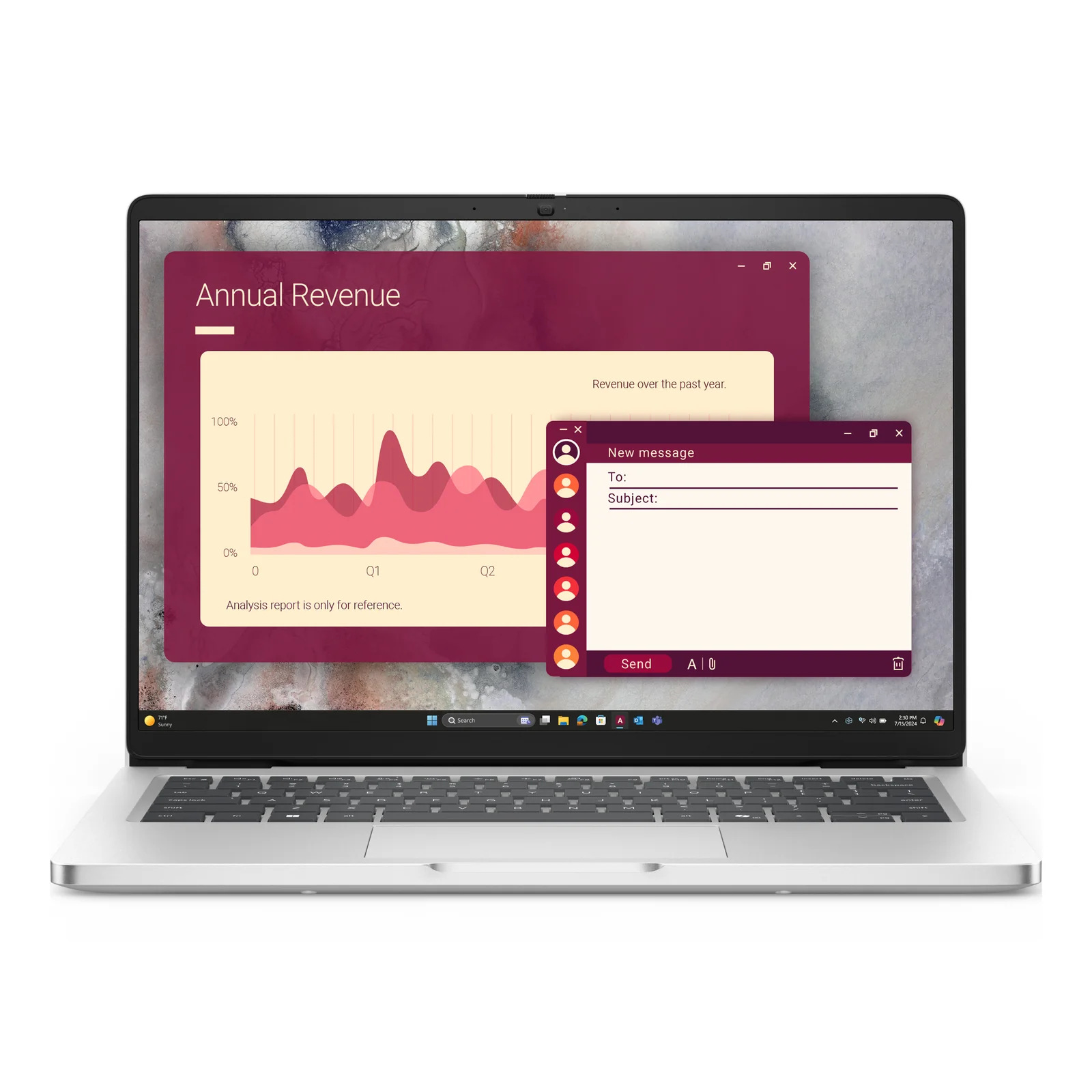 Pro 14 PC14250 Intel Core Ultra 7 265U Ordinateur portable 35,6 cm (14") Full HD+ 16 Go DDR5-SDRAM 512 Go SSD Wi-Fi 6E (802.11ax) Windows 11 Pro Français Platine