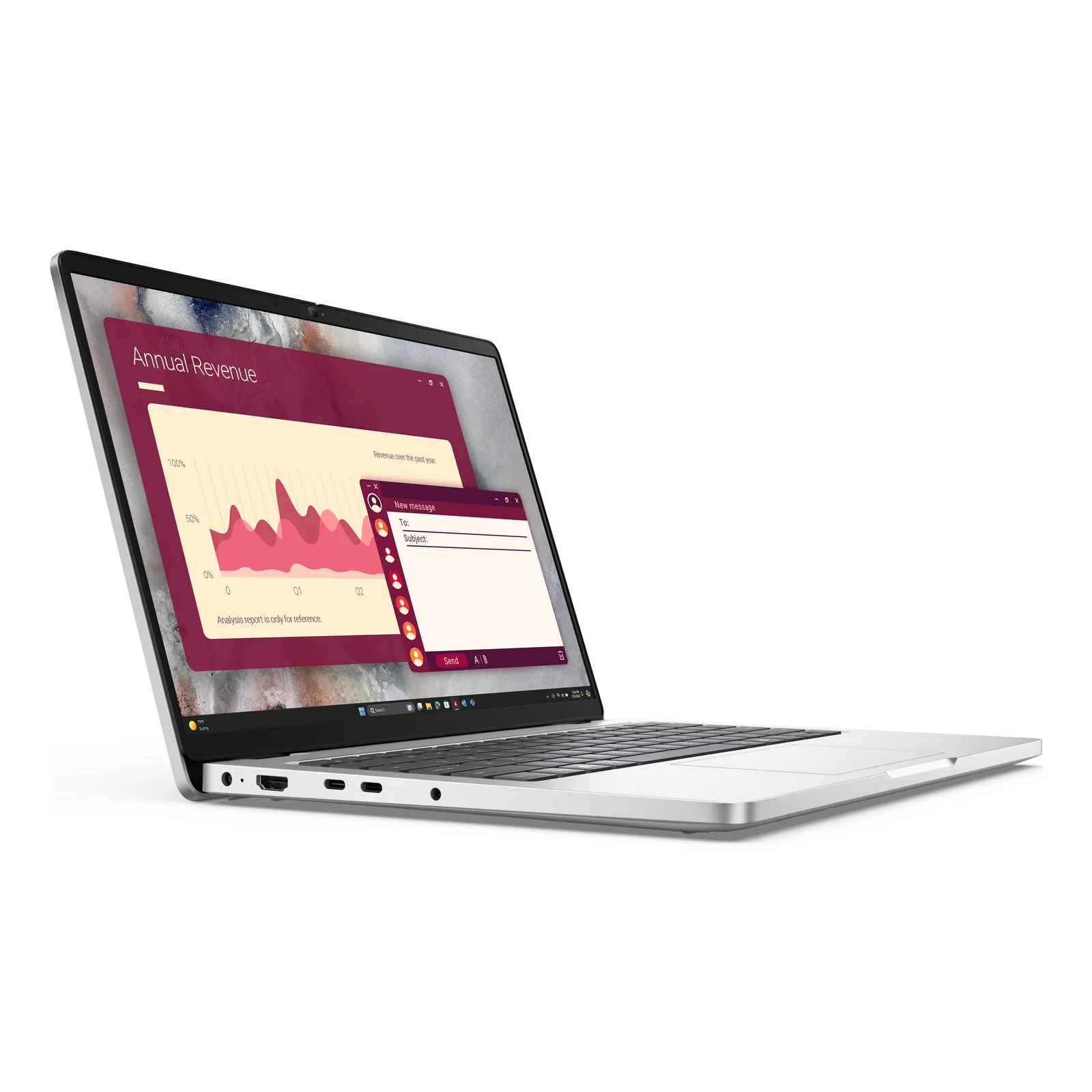 DELL Pro 14 PC14250 Intel Core Ultra 7 265U Ordinateur portable 35,6 cm (14") Full HD+ 16 Go DDR5-SDRAM 512 Go SSD Wi-Fi 6E (802.11ax) Windows 11 Pro Français Platine