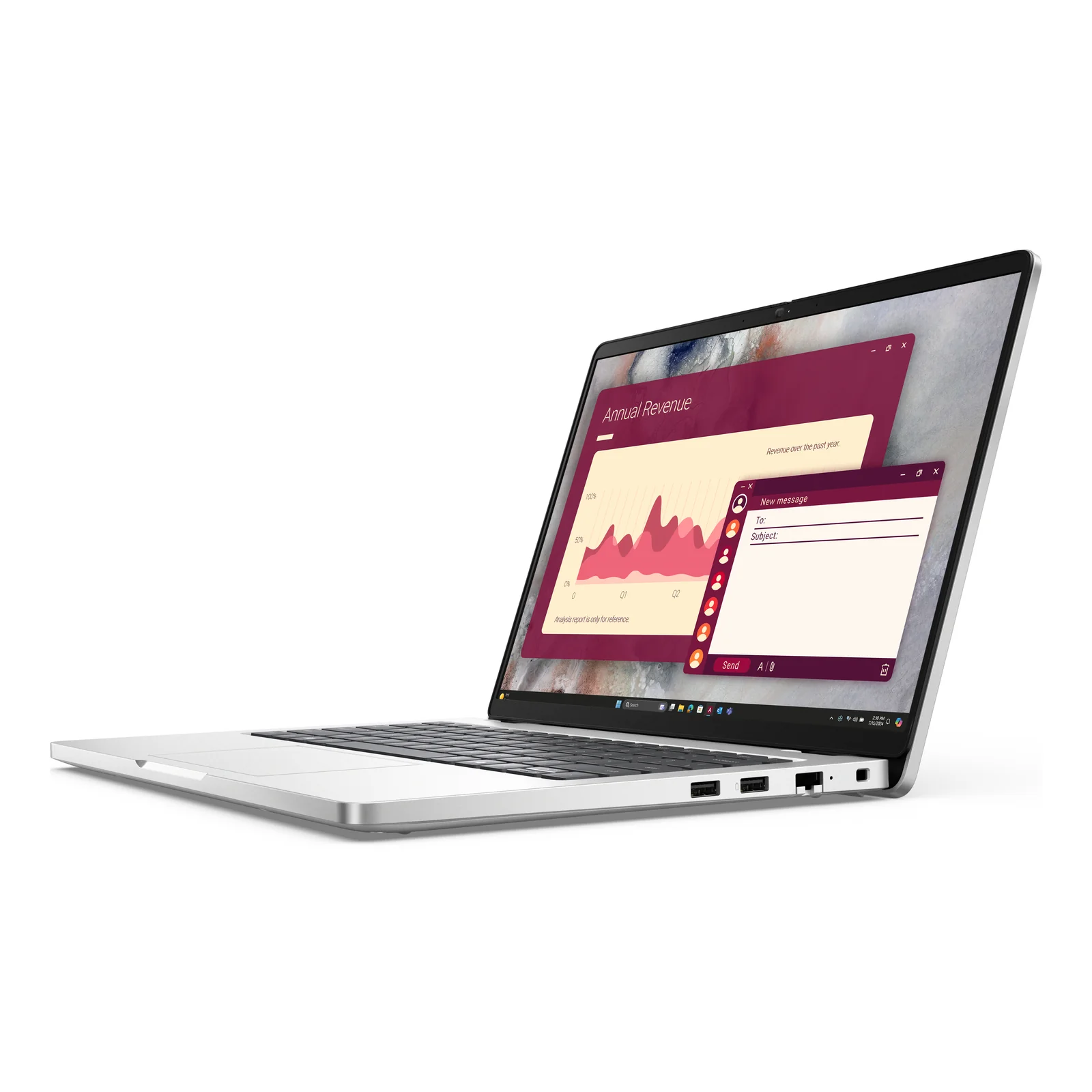 DELL Pro 14 PC14250 Intel Core Ultra 7 265U Ordinateur portable 35,6 cm (14") Full HD+ 16 Go DDR5-SDRAM 512 Go SSD Wi-Fi 6E (802.11ax) Windows 11 Pro Français Platine