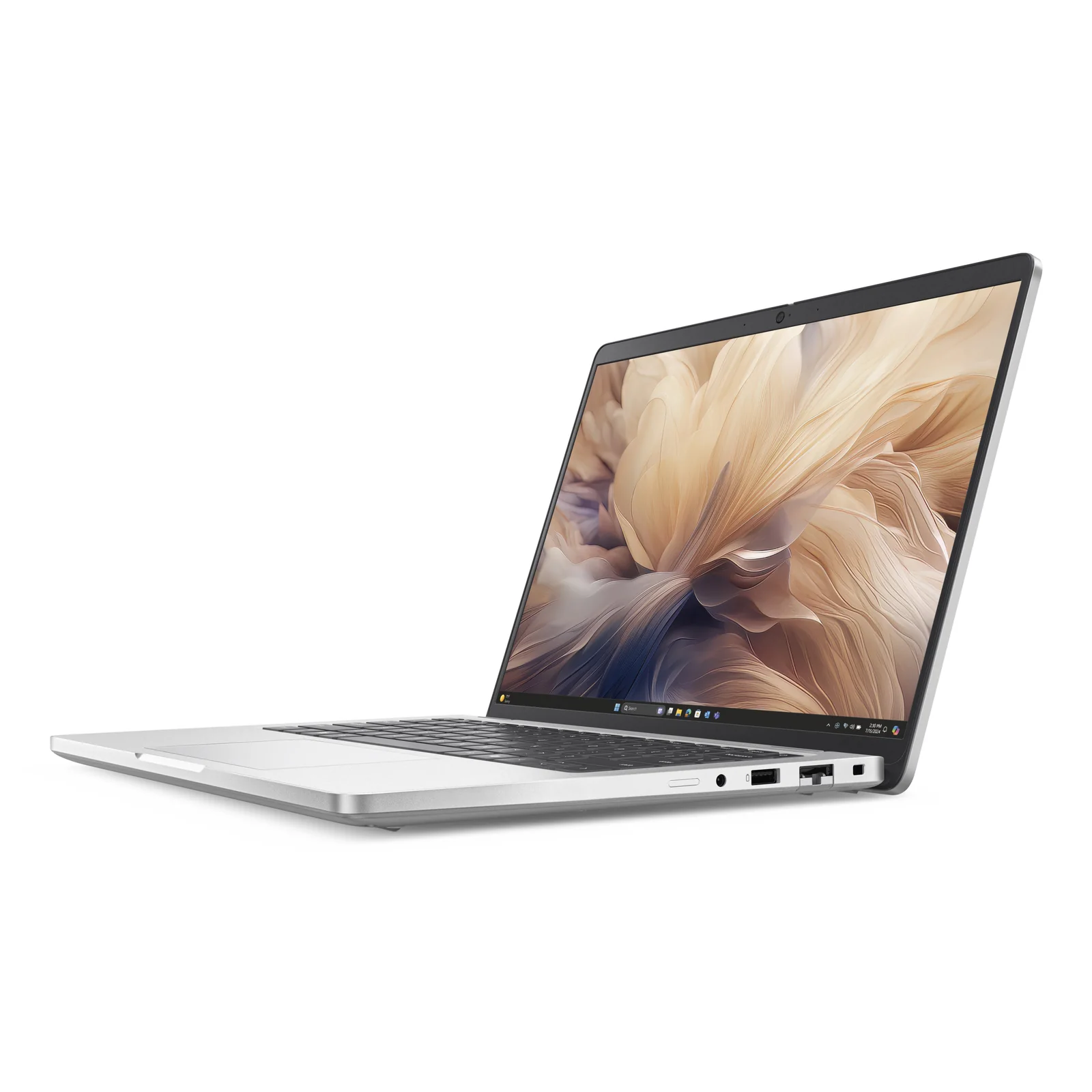 DELL Pro 14 Plus PB14250 Copilot+ PC Intel Core Ultra 7 266V Ordinateur portable 35,6 cm (14") Full HD+ 16 Go LPDDR5x-SDRAM 512 Go SSD Wi-Fi 7 (802.11be) Windows 11 Pro Allemand Aluminium