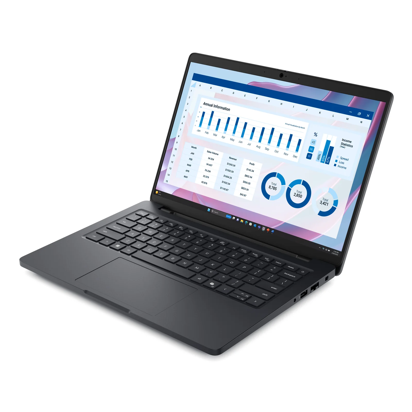 DELL Pro Max 14 MC14255 Copilot+ PC AMD Ryzen AI 7 PRO 350 Station de travail mobile 35,6 cm (14") Full HD+ 32 Go LPDDR5x-SDRAM 1 To SSD Wi-Fi 7 (802.11be) Windows 11 Pro Français Noir