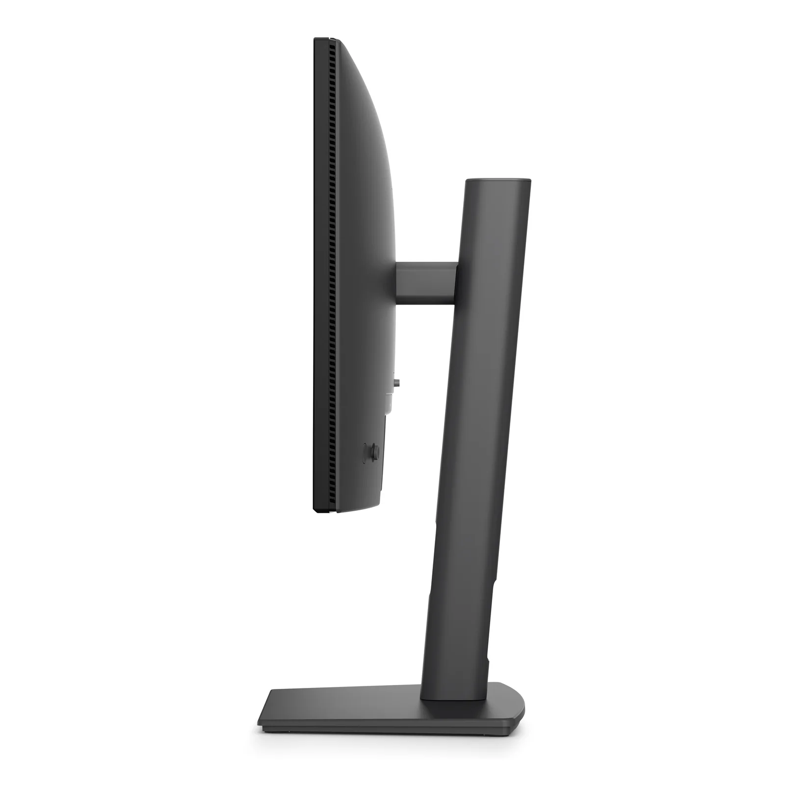 Dell P2226H profil côté opposé, dalle fine et pied réglable, fond blanc
