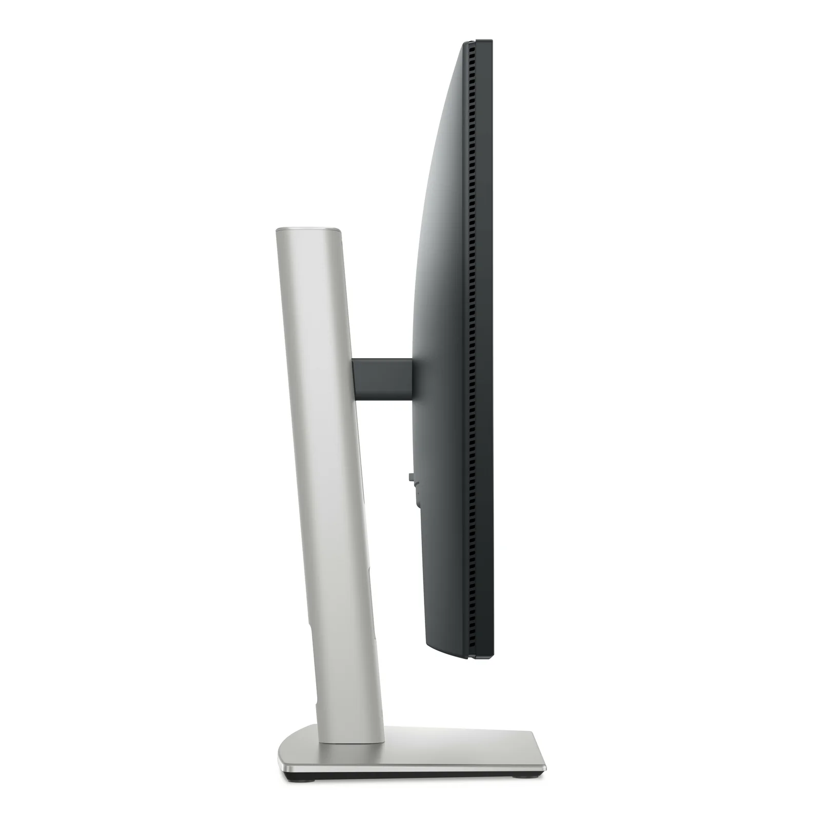 Dell P2425E, profil gauche, dalle fine, pied réglable argent visible