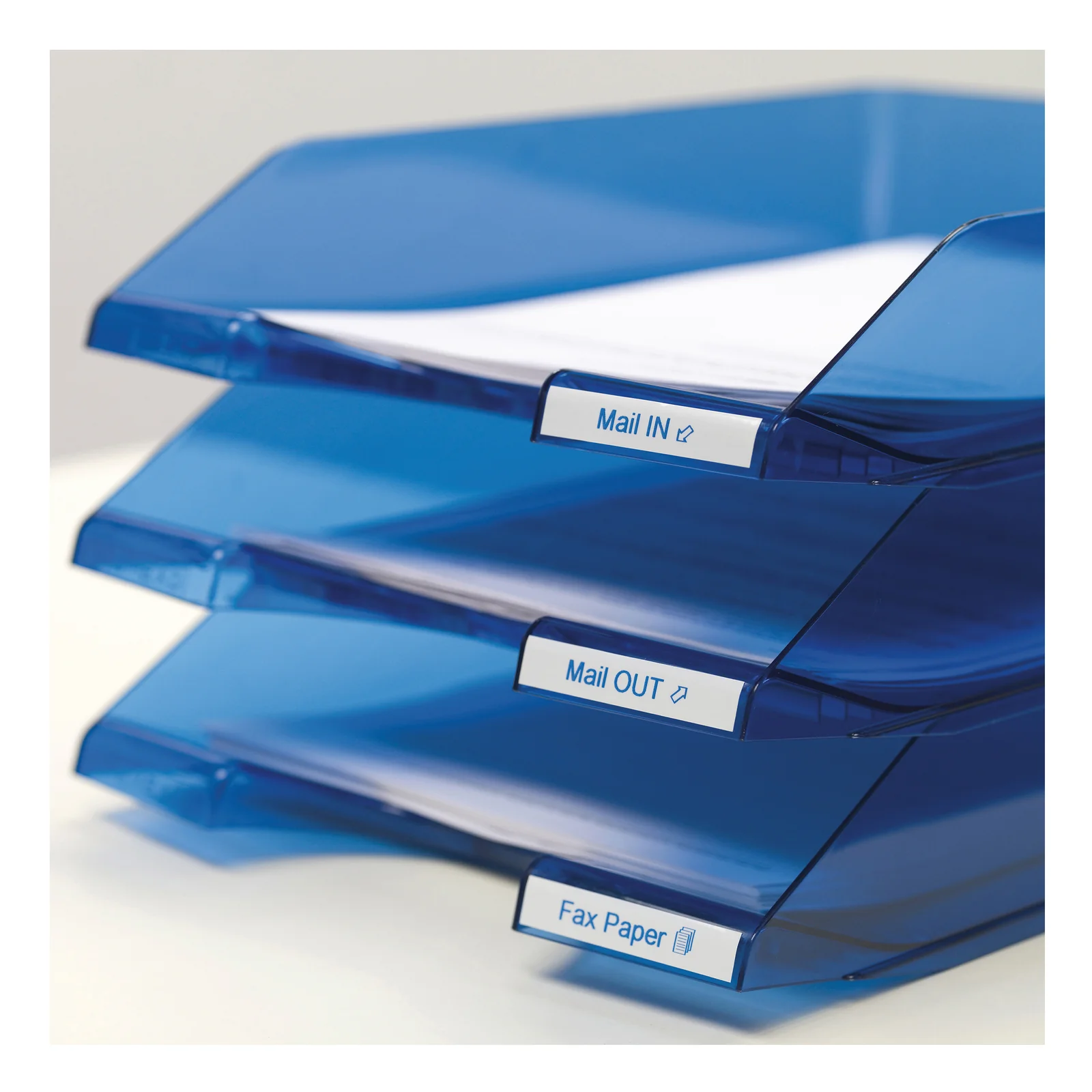 DYMO D1 étiquettes autocollantes authentiques de hautes performances en polyester | 9mm x 7m | impression en bleu sur fond blanc | pour étiqueteuses LabelManager