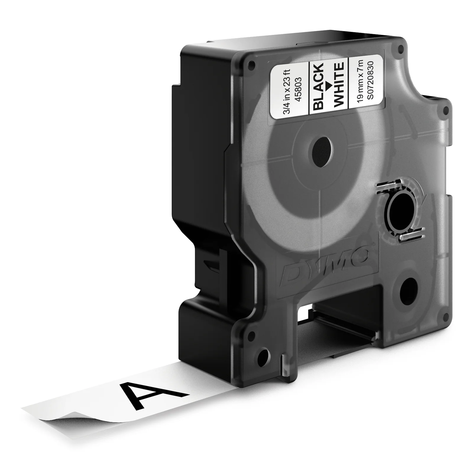 DYMO D1 étiquettes autocollantes authentiques | impression en noir sur fond blanc | 19 mm x 7 m | pour étiqueteuses LabelManager