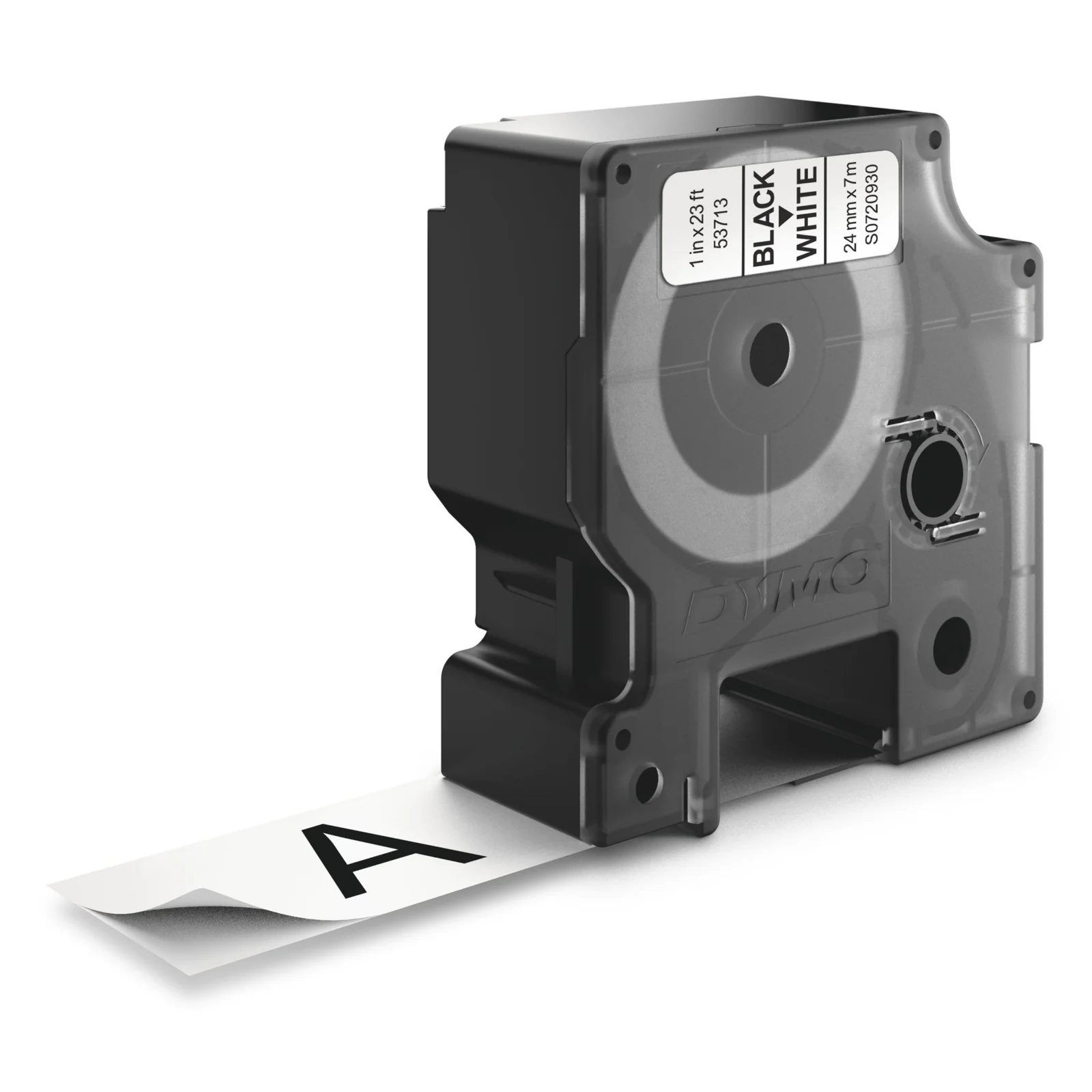 DYMO D1 étiquettes autocollantes authentiques | impression en noir sur fond blanc | 24 mm x 7 m | pour étiqueteuses LabelManager