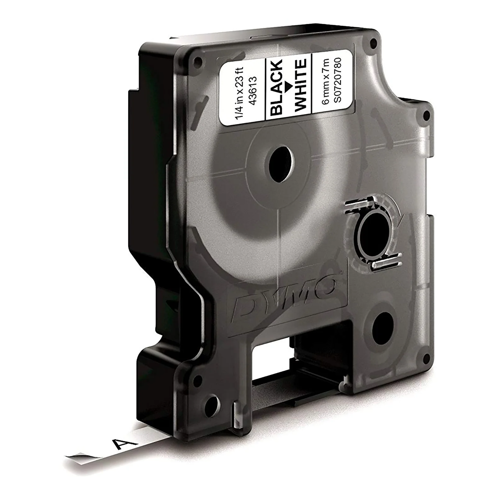 DYMO D1 étiquettes autocollantes authentiques | impression en noir sur fond blanc | 6 mm x 7 m | pour étiqueteuses LabelManager