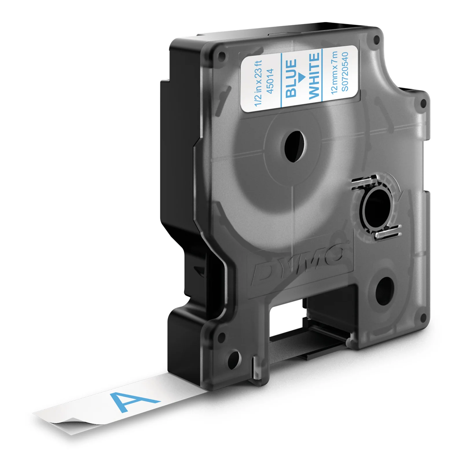 DYMO D1 étiquettes autocollantes authentiques | rouleau de 12 mm x 7 m | impression en bleu sur fond blanc | pour étiqueteuses LabelManager