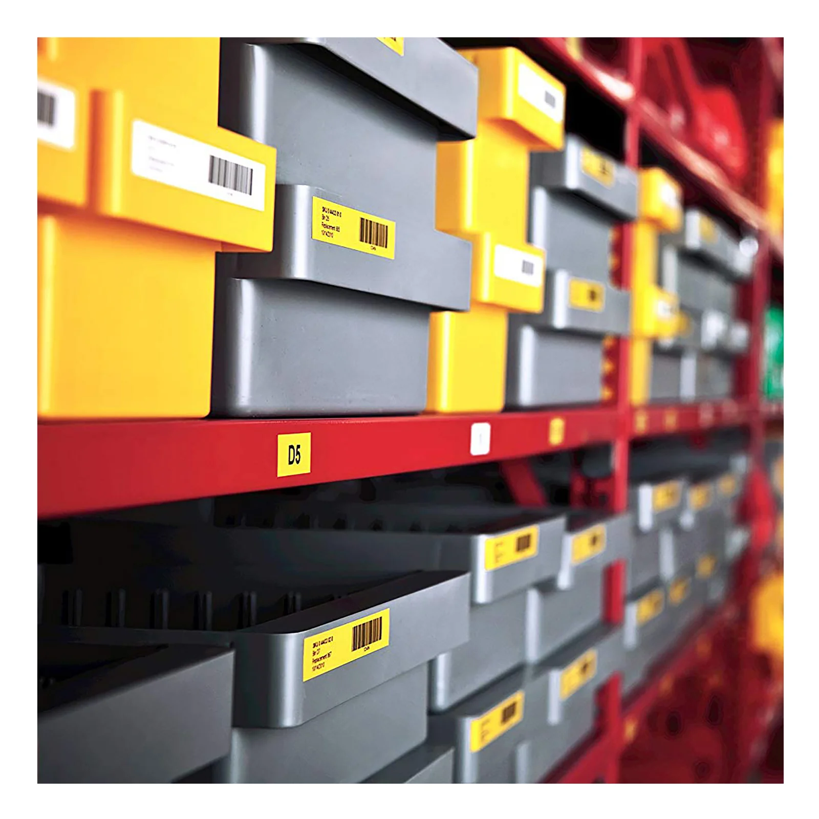 DYMO D1 étiquettes autocollantes authentiques | rouleau de 24 mm x 7 m | impression en noir sur fond jaune | autocollantes | pour étiqueteuses LabelManager