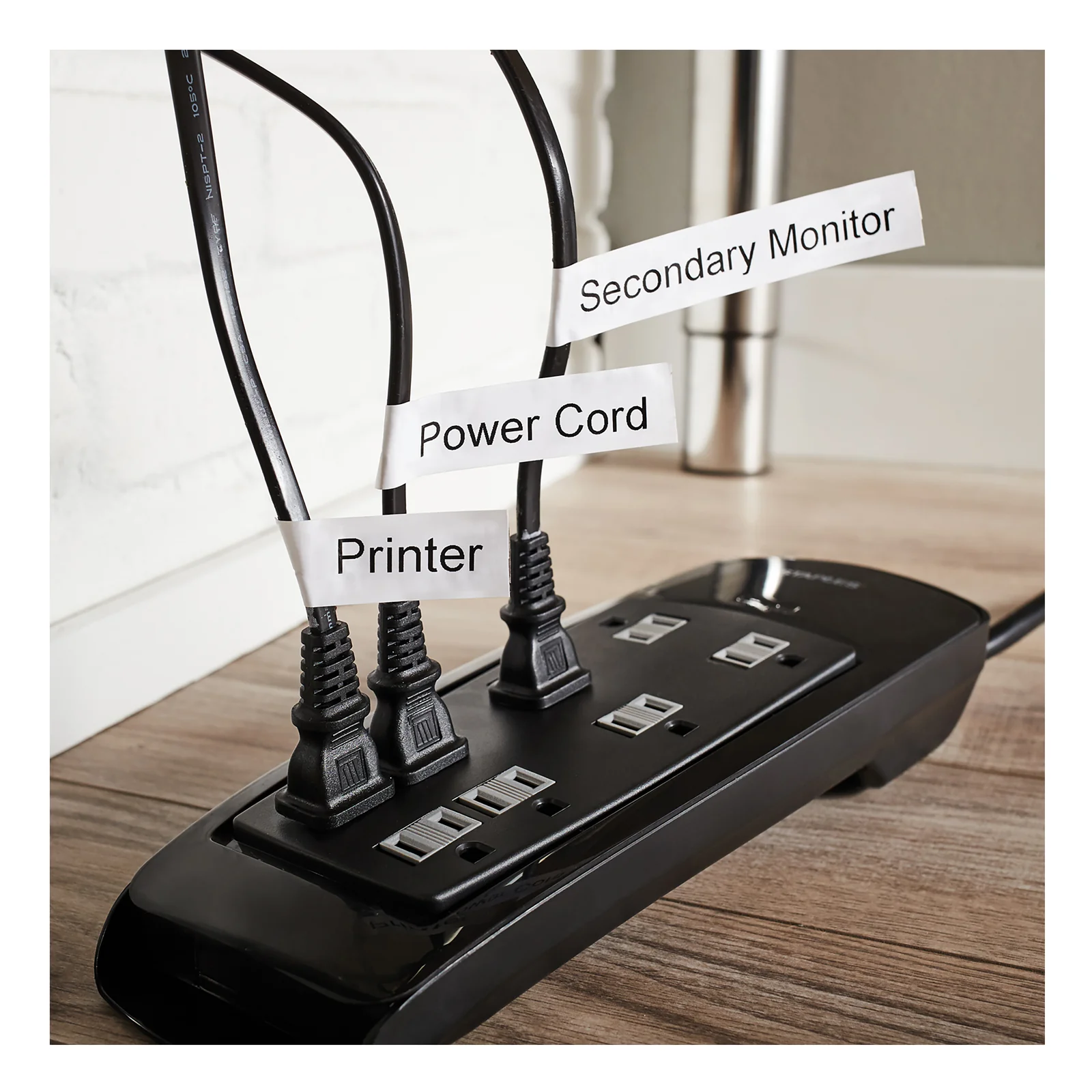 DYMO D1 étiquettes nylon flexible autocollantes authentiques | rouleau de 12 mm x 3,5 m | impression en noir sur fond blanc | pour étiqueteuses LabelManager