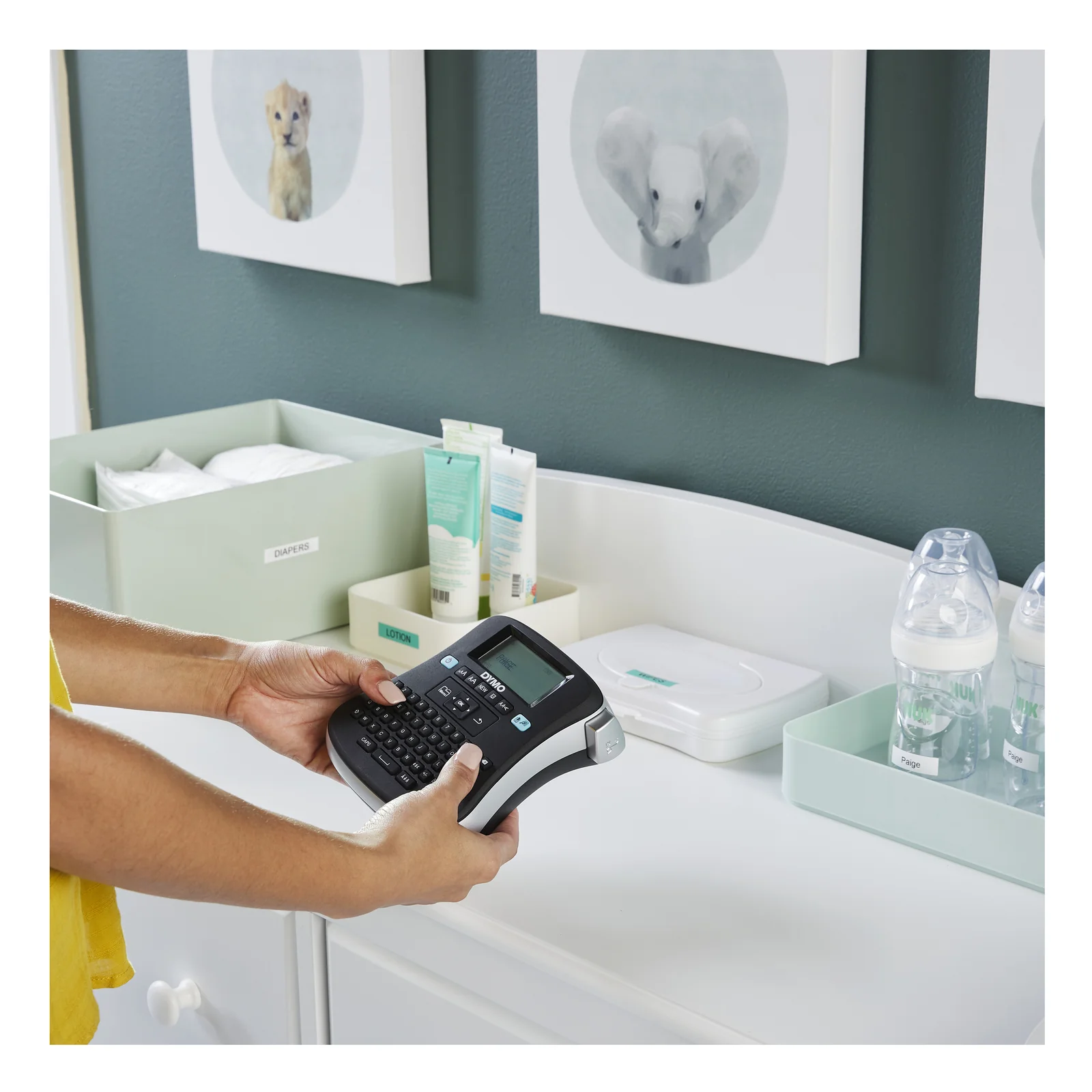DYMO LabelManager Étiqueteuse 210D+ | Clavier AZERTY | Imprimante Portable d'Étiquettes Autocollantes