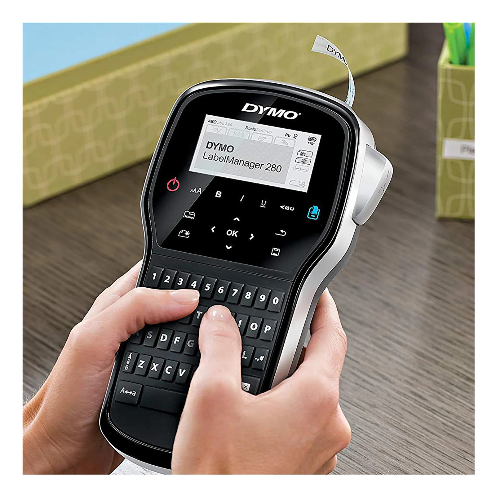 DYMO LabelManager Étiqueteuse Portable Rechargeable 280 | Clavier QWERTY | Connectivité PC ou Mac