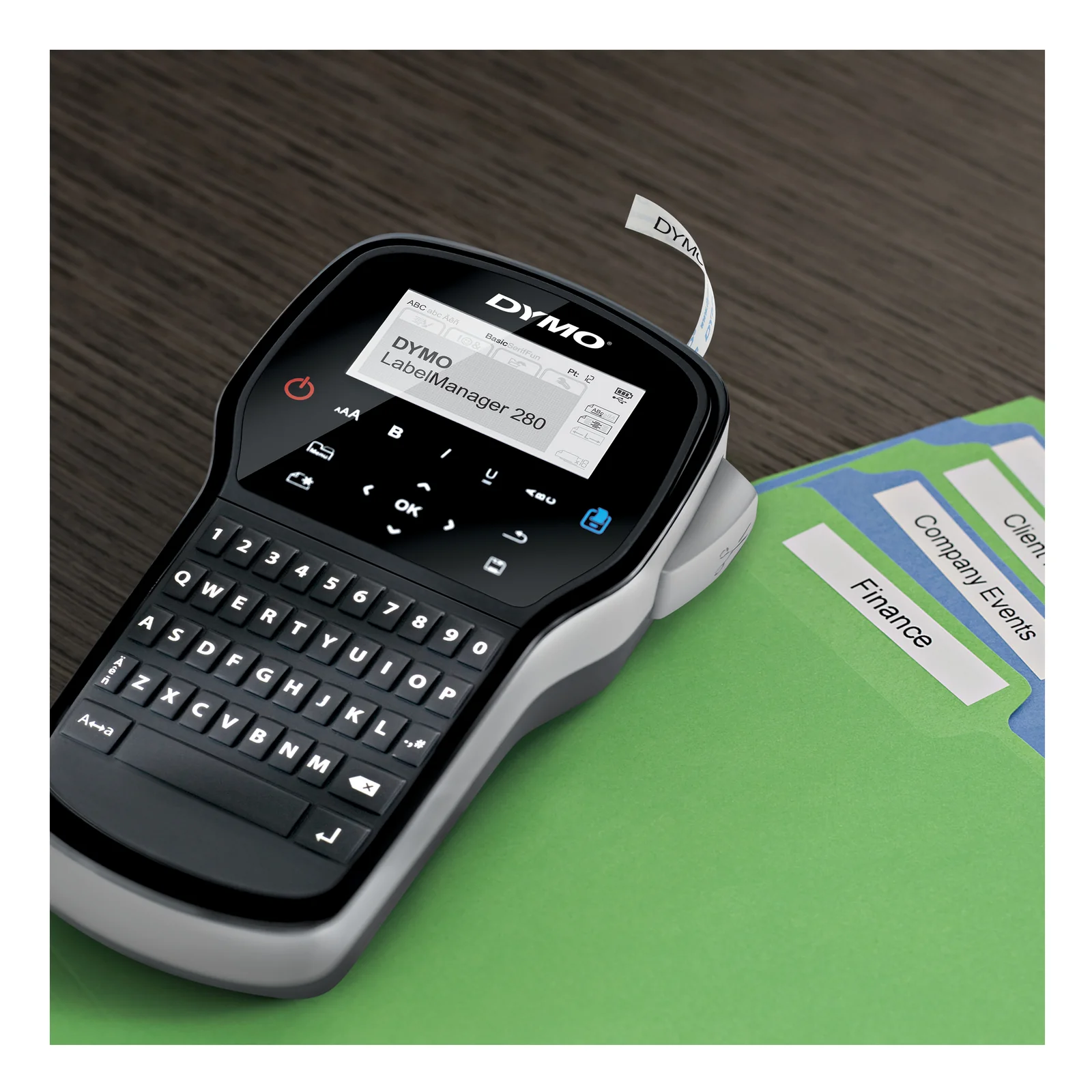 DYMO LabelManager Étiqueteuse Portable Rechargeable 280 | Clavier QWERTY | Connectivité PC ou Mac