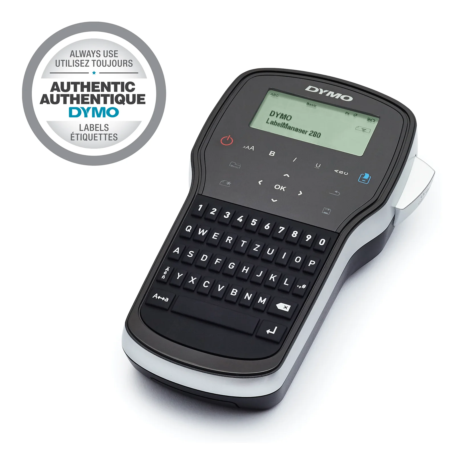 DYMO LabelManager Étiqueteuse Portable Rechargeable 280 | Clavier QWERTZ | Connectivité PC ou Mac