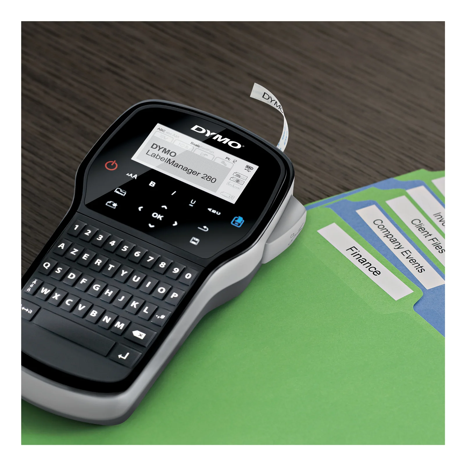 DYMO LabelManager Étiqueteuse Portable Rechargeable 280 | Clavier QWERTZ | Connectivité PC ou Mac