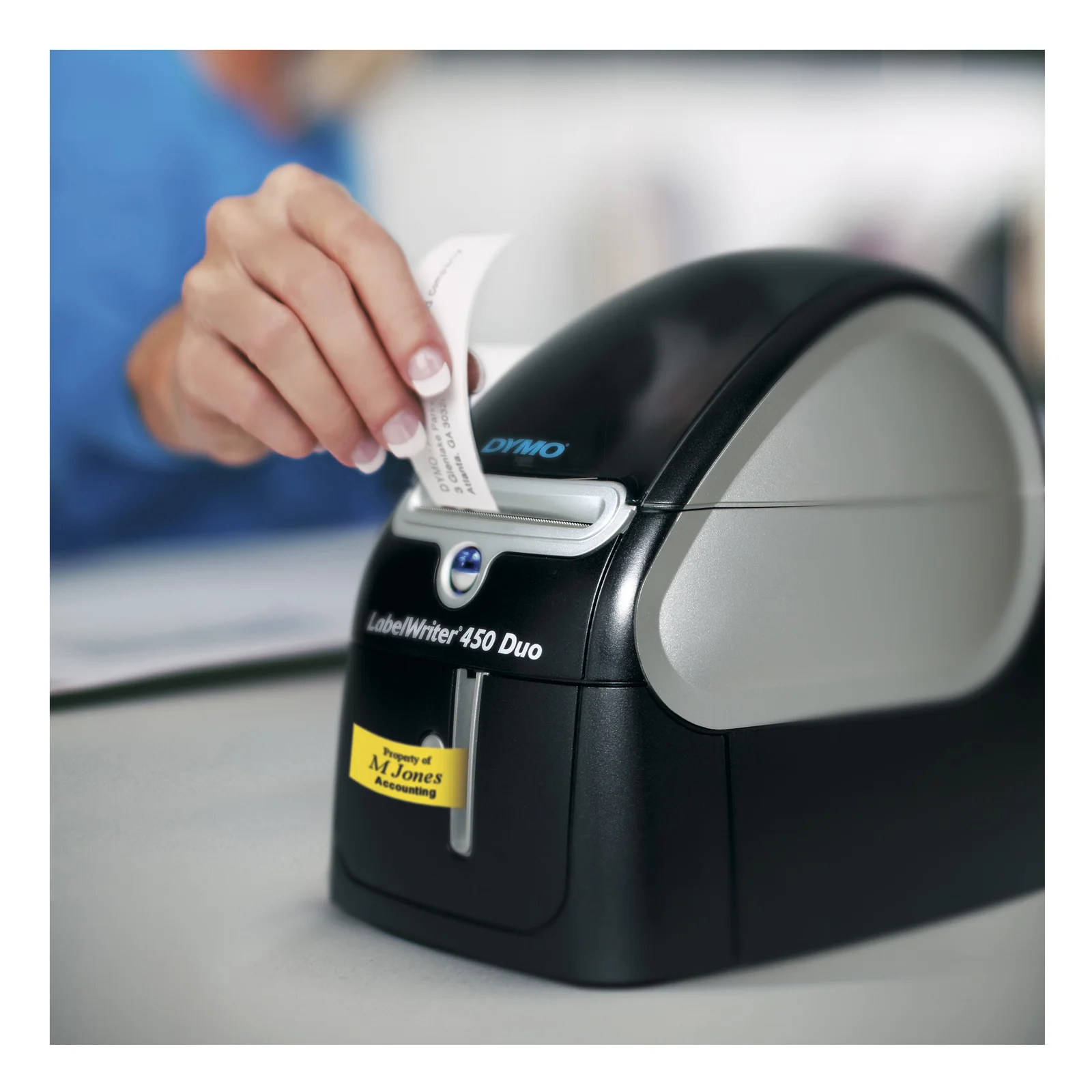 DYMO LabelWriter 450 Duo Imprimante d'étiquettes | papier thermique | 600 x 300 ppp | jusqu'à 71 étiquettes/minute