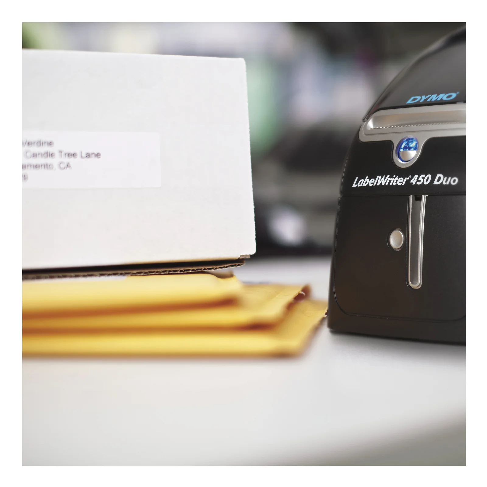 DYMO LabelWriter 450 Duo Imprimante d'étiquettes | papier thermique | 600 x 300 ppp | jusqu'à 71 étiquettes/minute