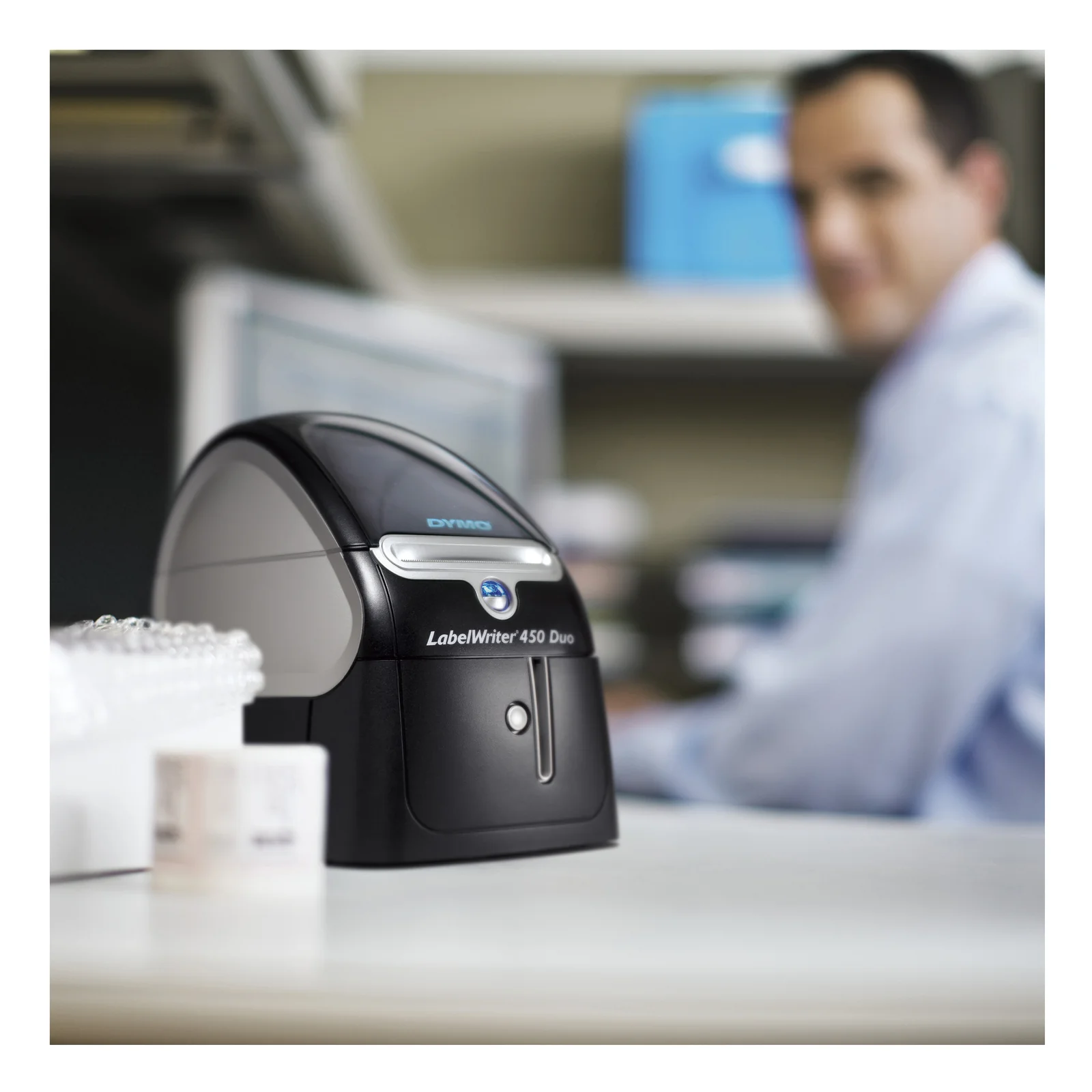 DYMO LabelWriter 450 Duo Imprimante d'étiquettes | papier thermique | 600 x 300 ppp | jusqu'à 71 étiquettes/minute