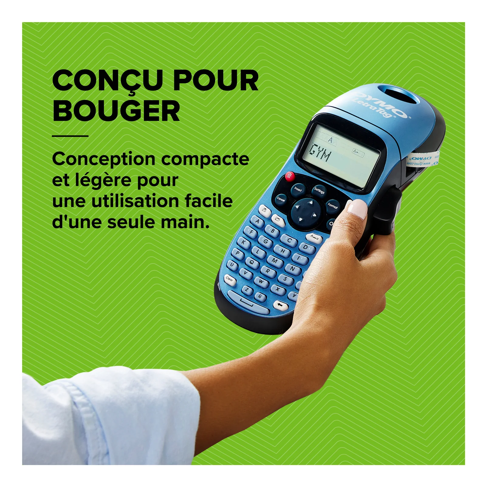 DYMO LetraTag LT-100H étiqueteuse portative | Imprimante d'étiquettes autocollant thermique sans encre | avec clavier ABC