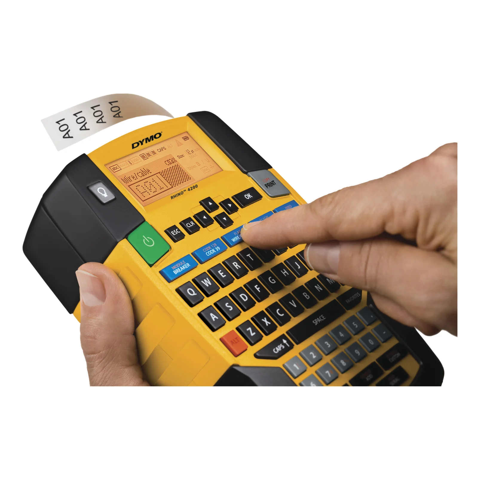 DYMO RHINO 4200 imprimante pour étiquettes Transfert thermique QWERTZ