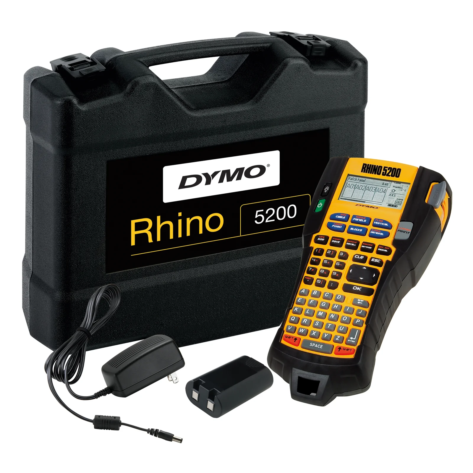 RHINO 5200 Kit imprimante pour étiquettes Transfert thermique 180 x 180 DPI ABC