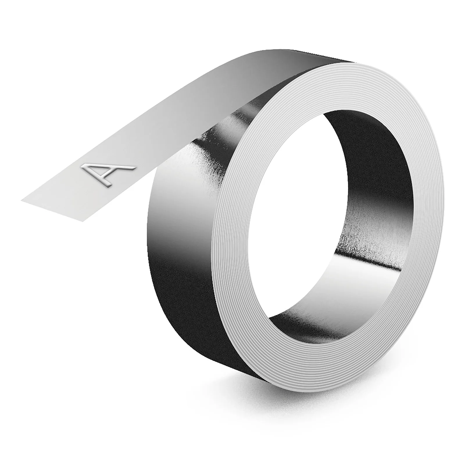 Rhino Étiquettes aluminium à embosser | 12 mm x 3,65 m | Auto-adhésives | Compatibles avec l'embosseuse Rhino M1011 | Résistantes aux intempéries | Idéales pour le bricolage et la construction