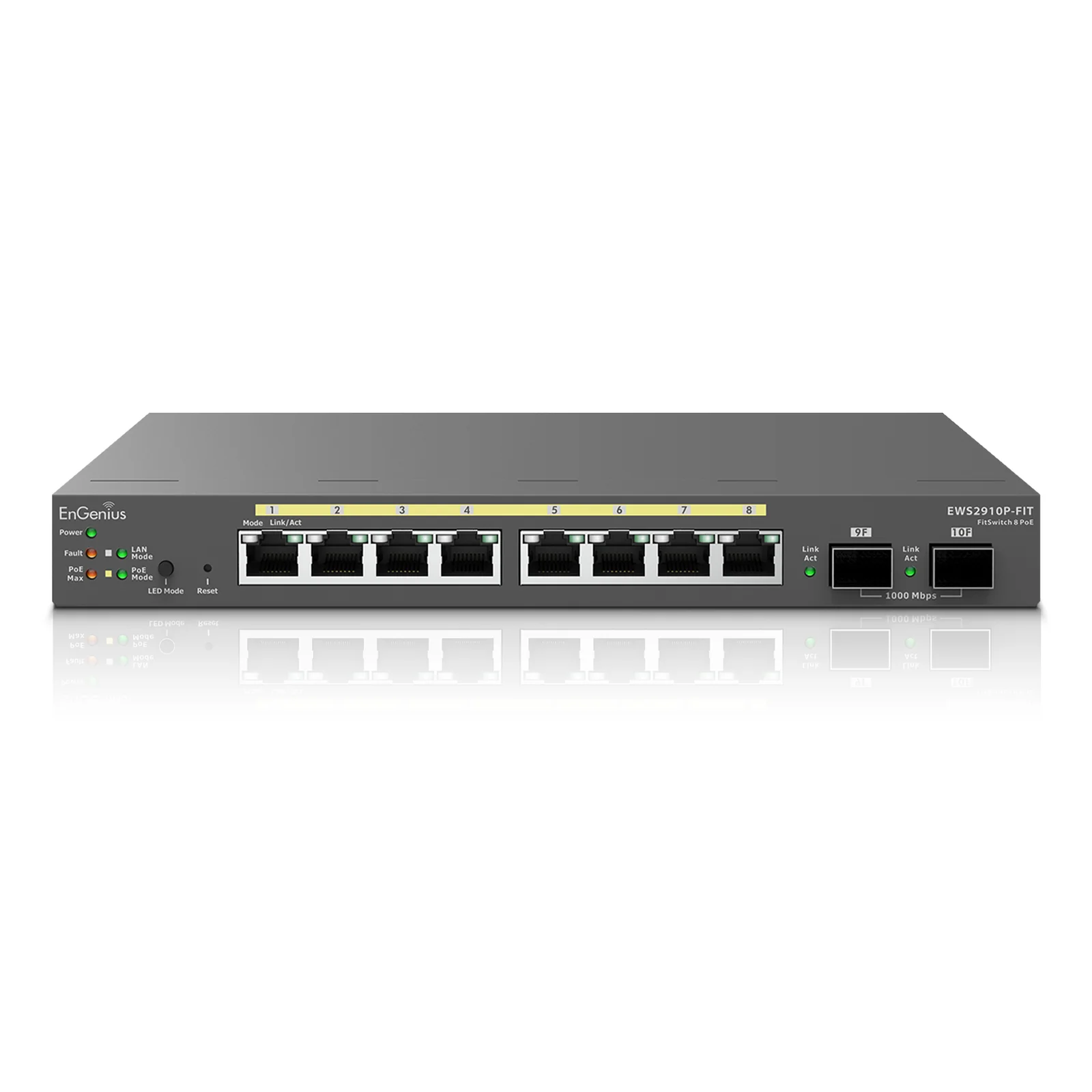 EWS2910P-FIT commutateur réseau Géré L2+ Gigabit Ethernet (10/100/1000) Connexion Ethernet, supportant l'alimentation via ce port (PoE) Noir