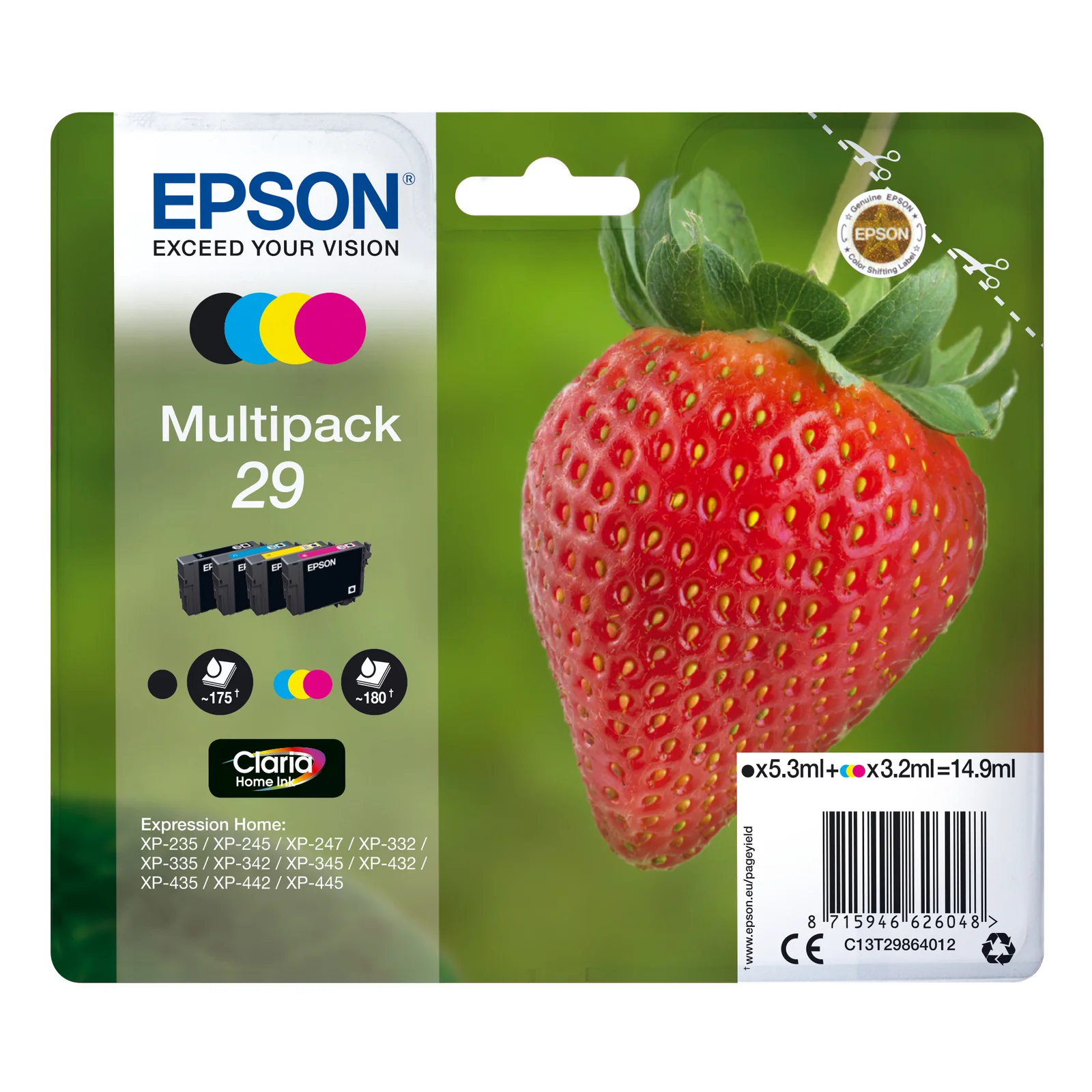 29 Fraise Multipack Claria Home Blister Alarme