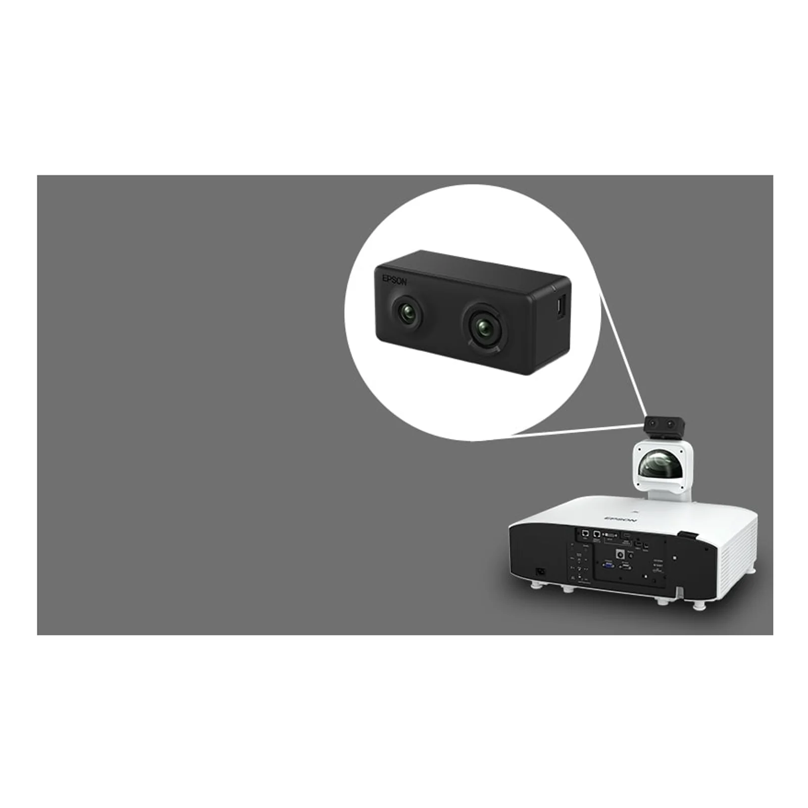 Epson EB-PU1008W avec accessoire caméra Epson pour calibration automatique